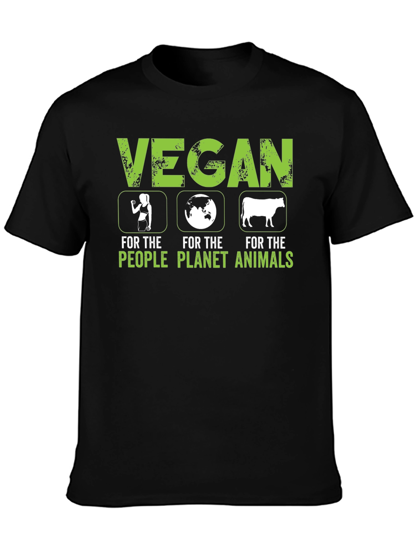 Vegan For The People Planet Animals T-Shirt