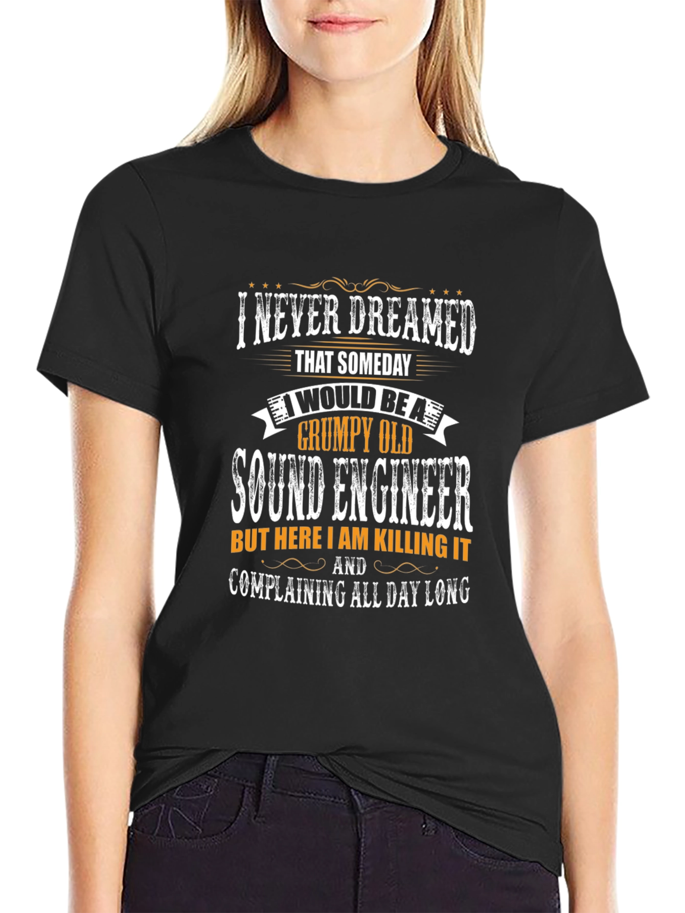 Grumpy Old Sound Engineer T-Shirt Funny Gift
