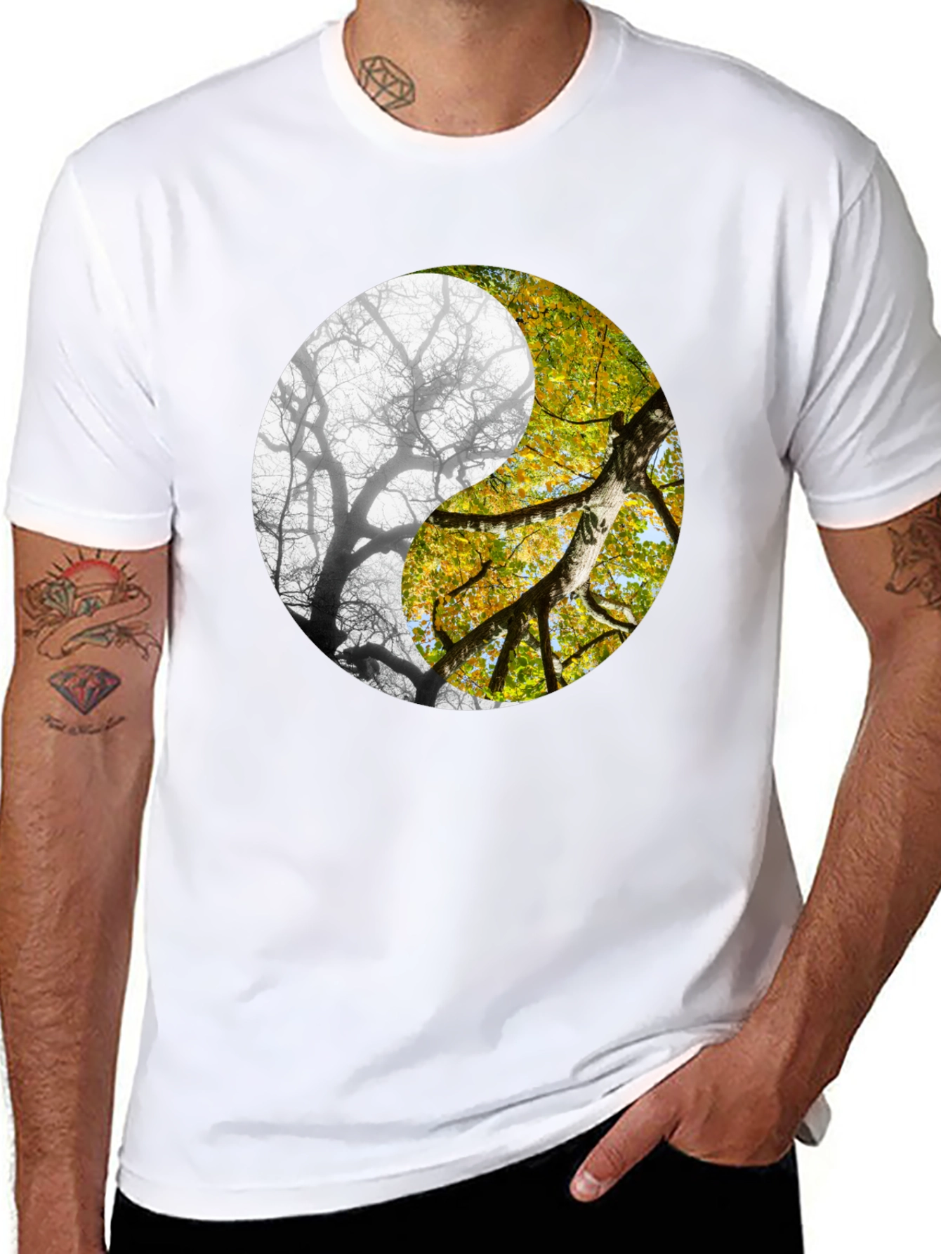 Yin Yang Tree Graphic Tee