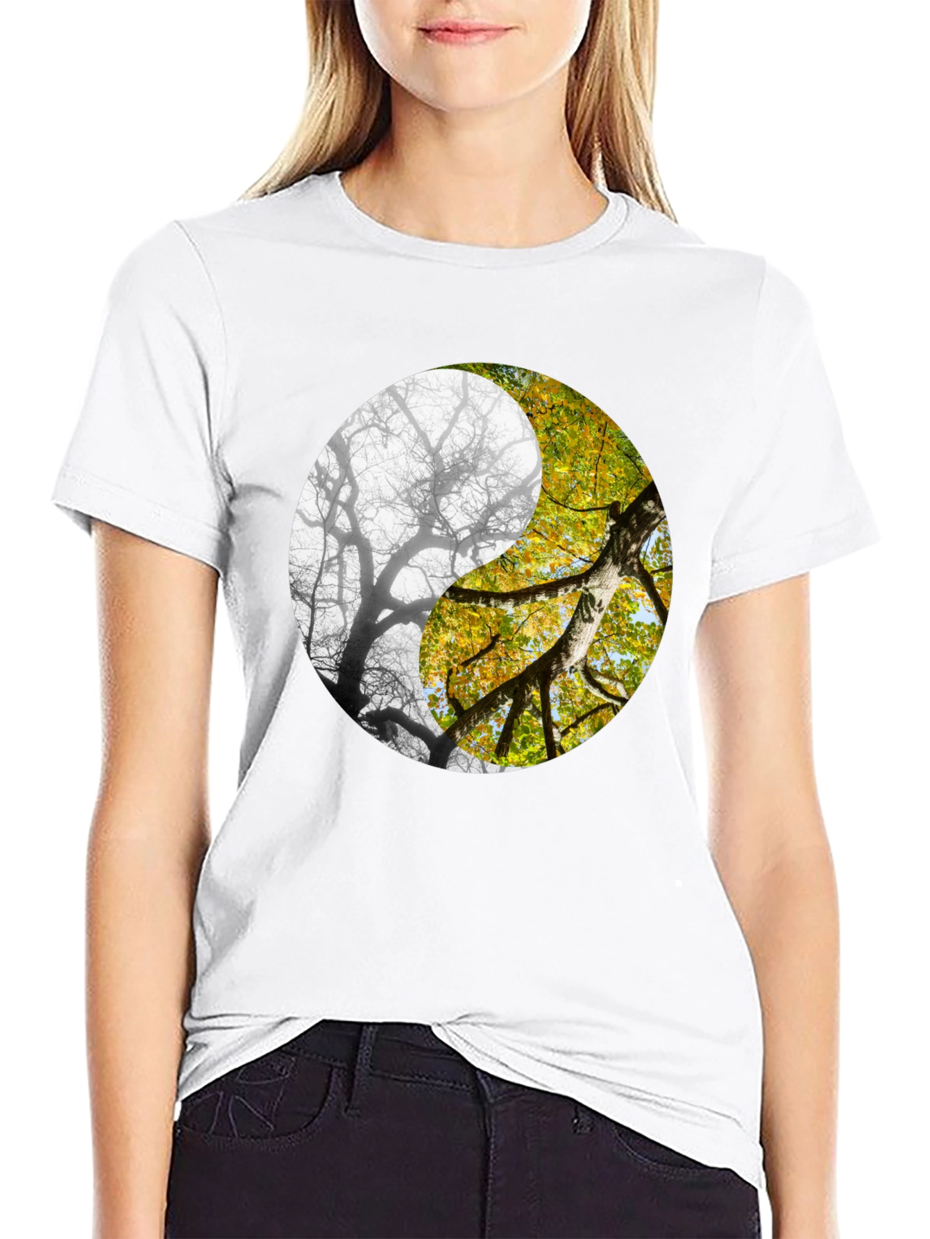 Yin Yang Tree Graphic Tee