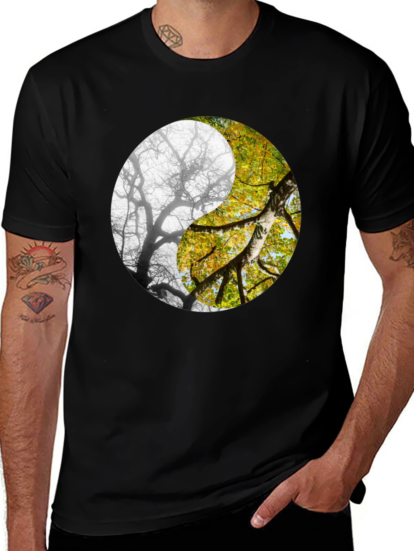 Yin Yang Tree Graphic Tee
