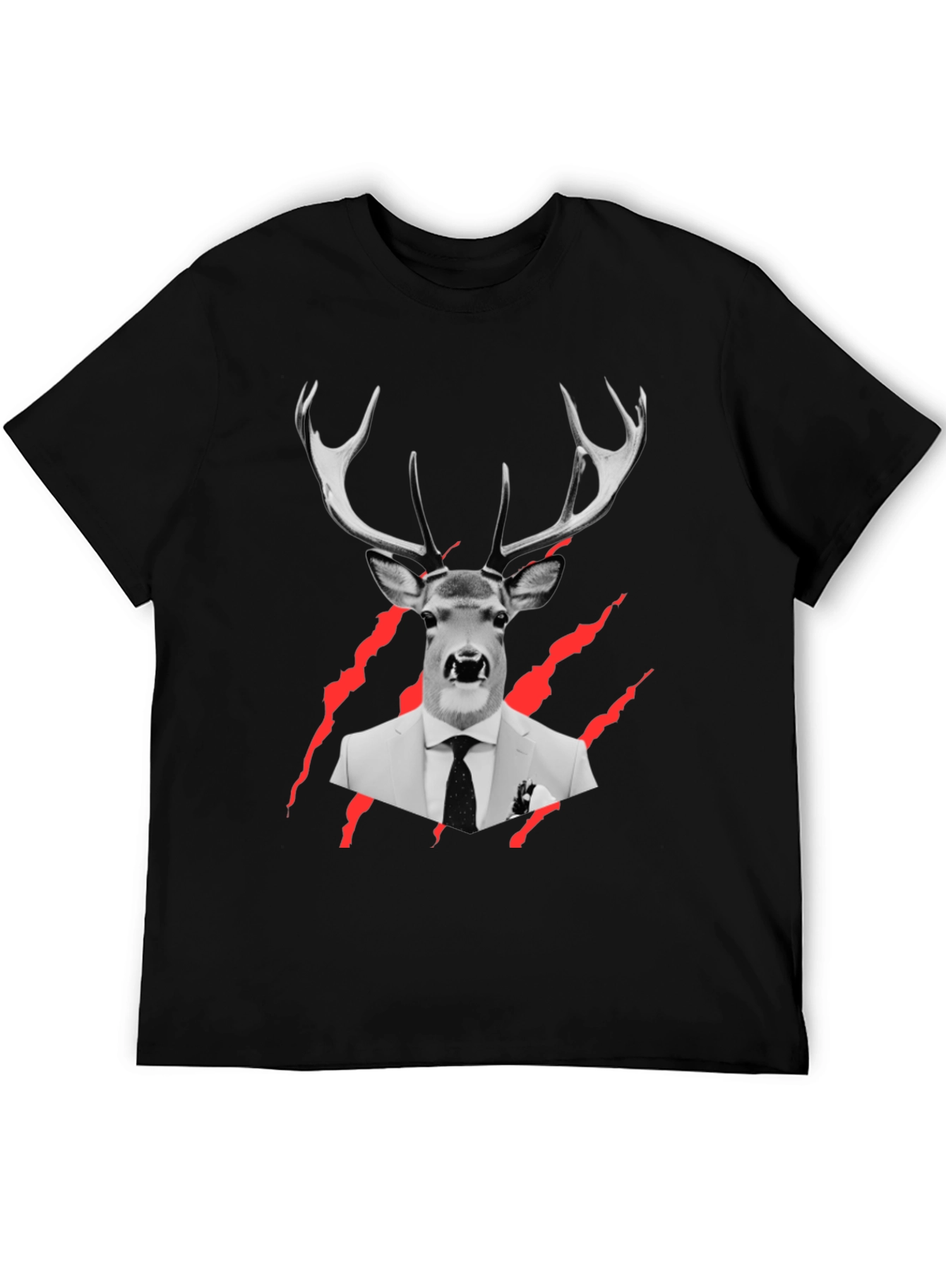 Deer in Suit Graphic Tee