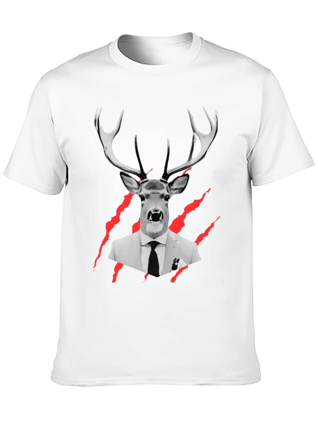 Deer in Suit Graphic Tee