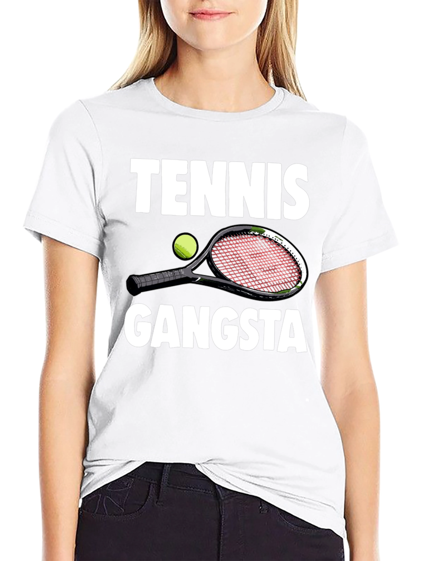 Tennis Gangsta Graphic T-Shirt