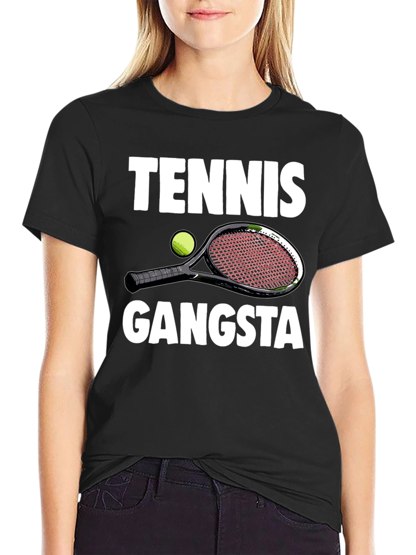 Tennis Gangsta Graphic T-Shirt