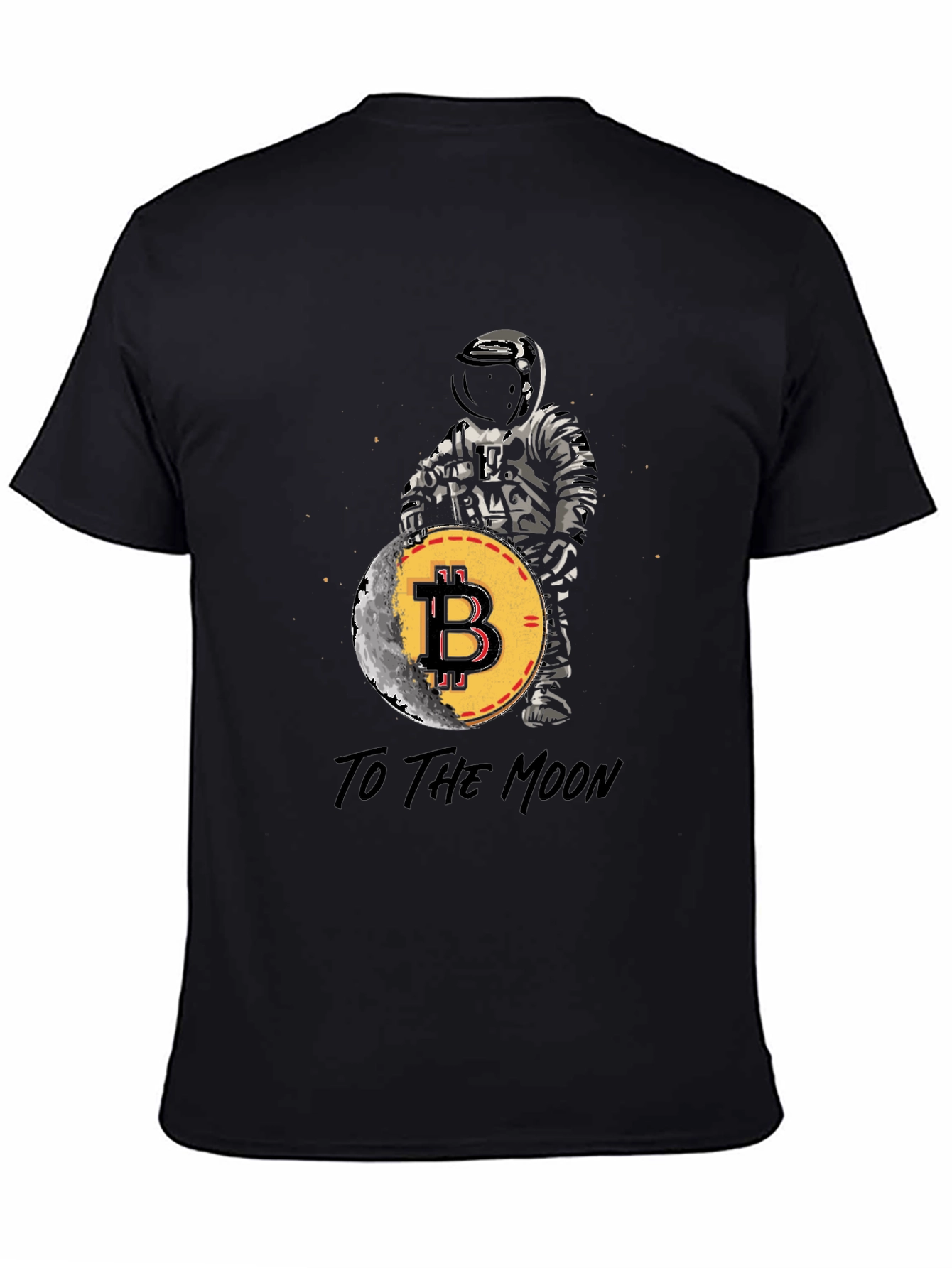 Bitcoin to the Moon T-Shirt Crypto Astronaut Tee