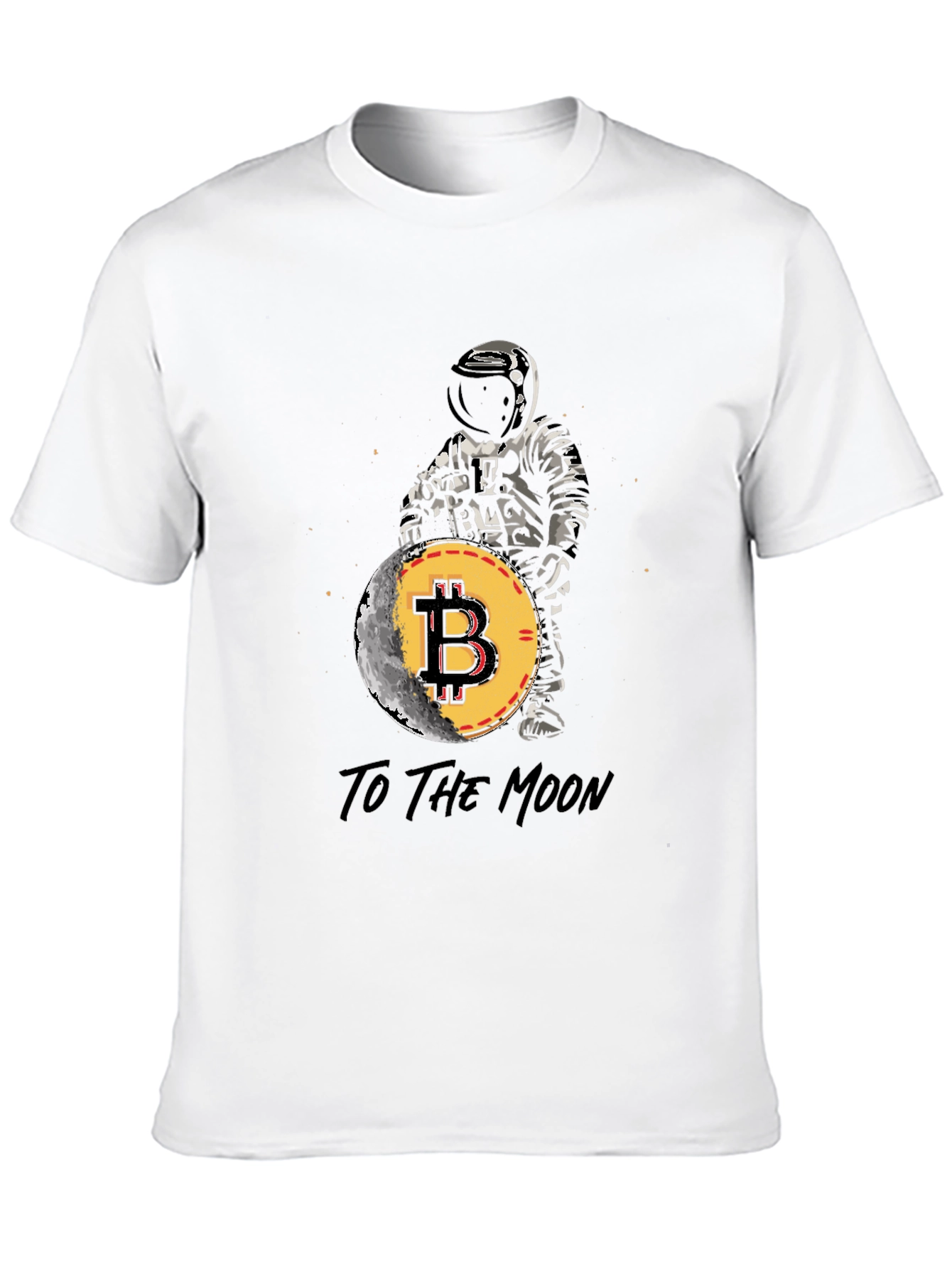 Bitcoin to the Moon T-Shirt Crypto Astronaut Tee