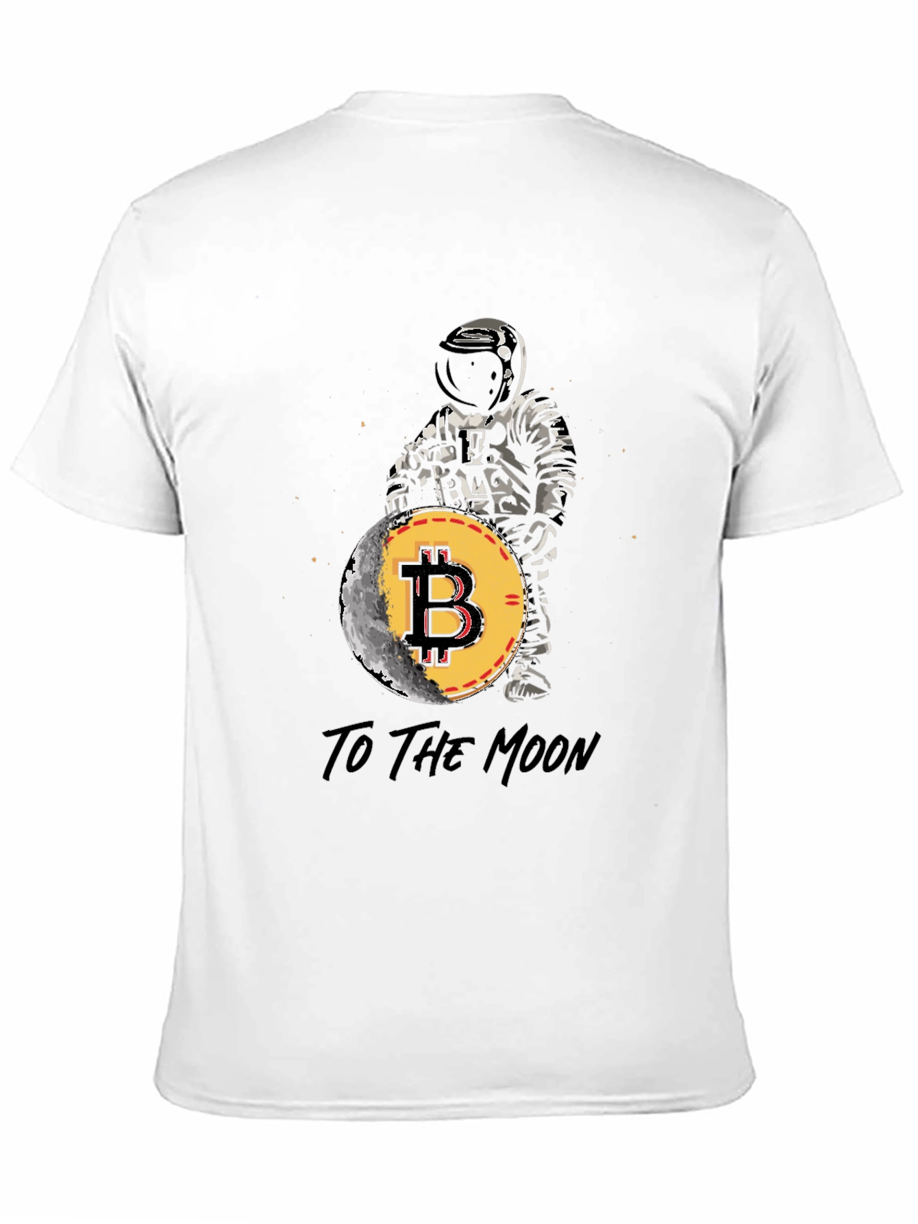 Bitcoin to the Moon T-Shirt Crypto Astronaut Tee