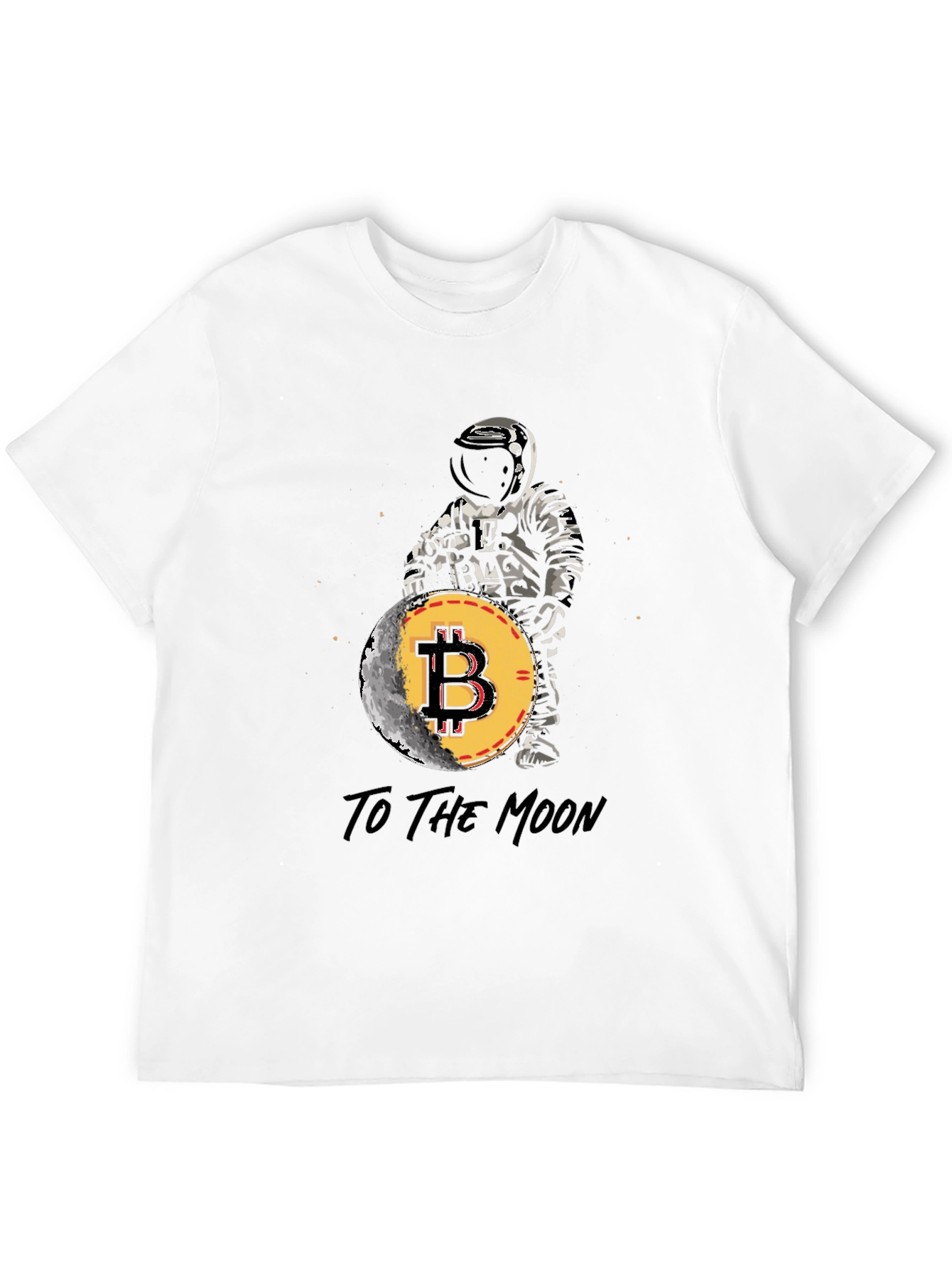 Bitcoin to the Moon T-Shirt Crypto Astronaut Tee