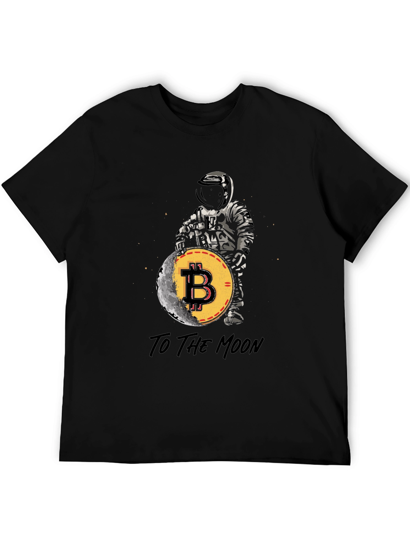 Bitcoin to the Moon T-Shirt Crypto Astronaut Tee