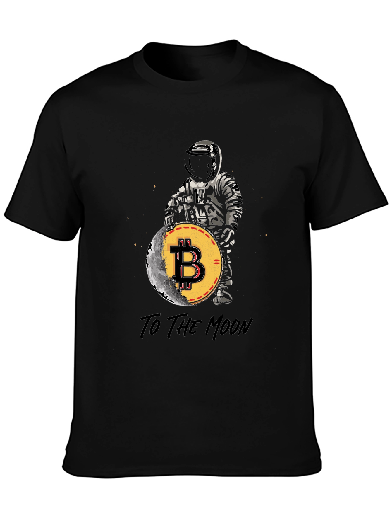 Bitcoin to the Moon T-Shirt Crypto Astronaut Tee