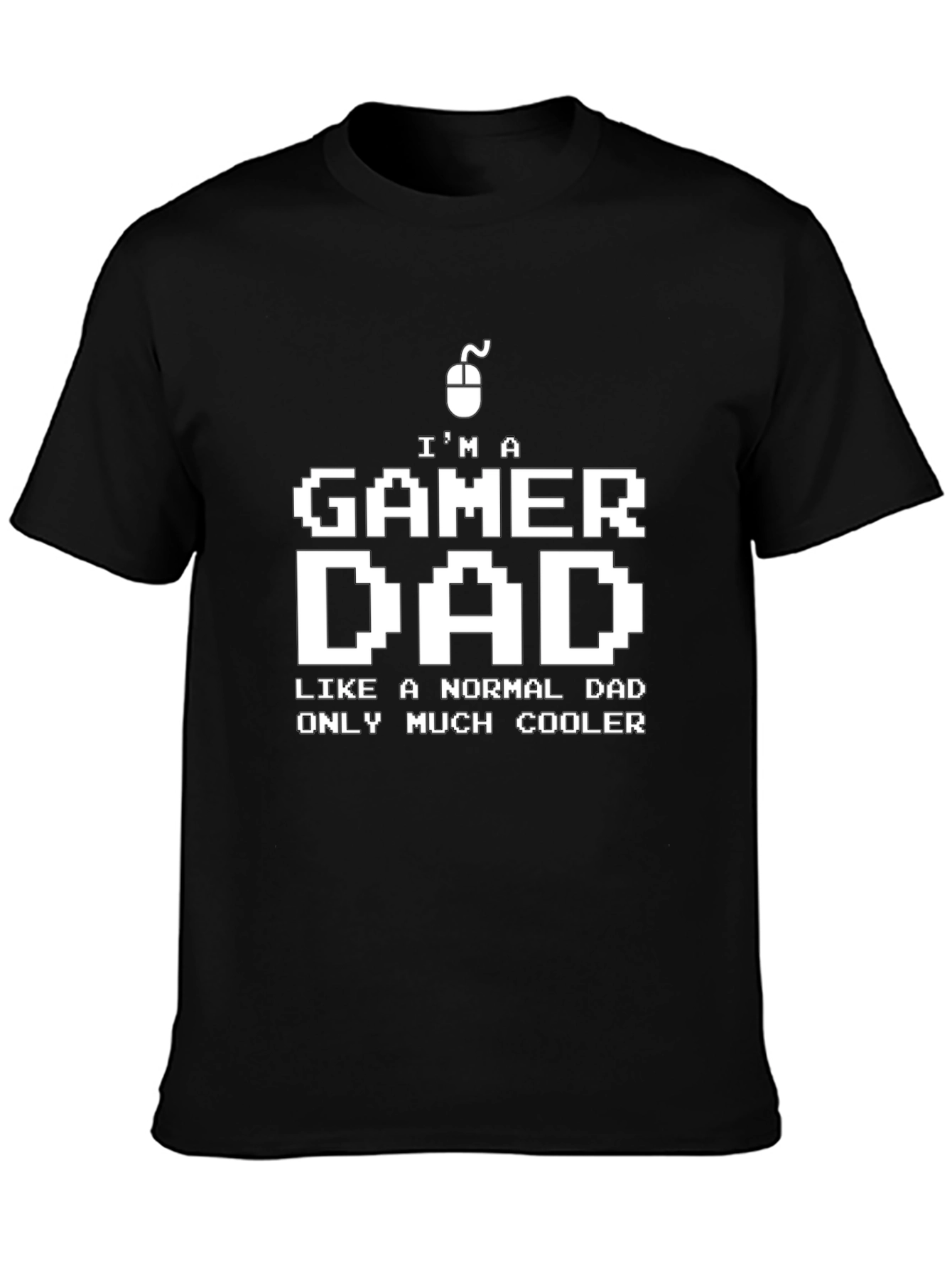 Gamer Dad T-Shirt - Cool Pixel Art Design