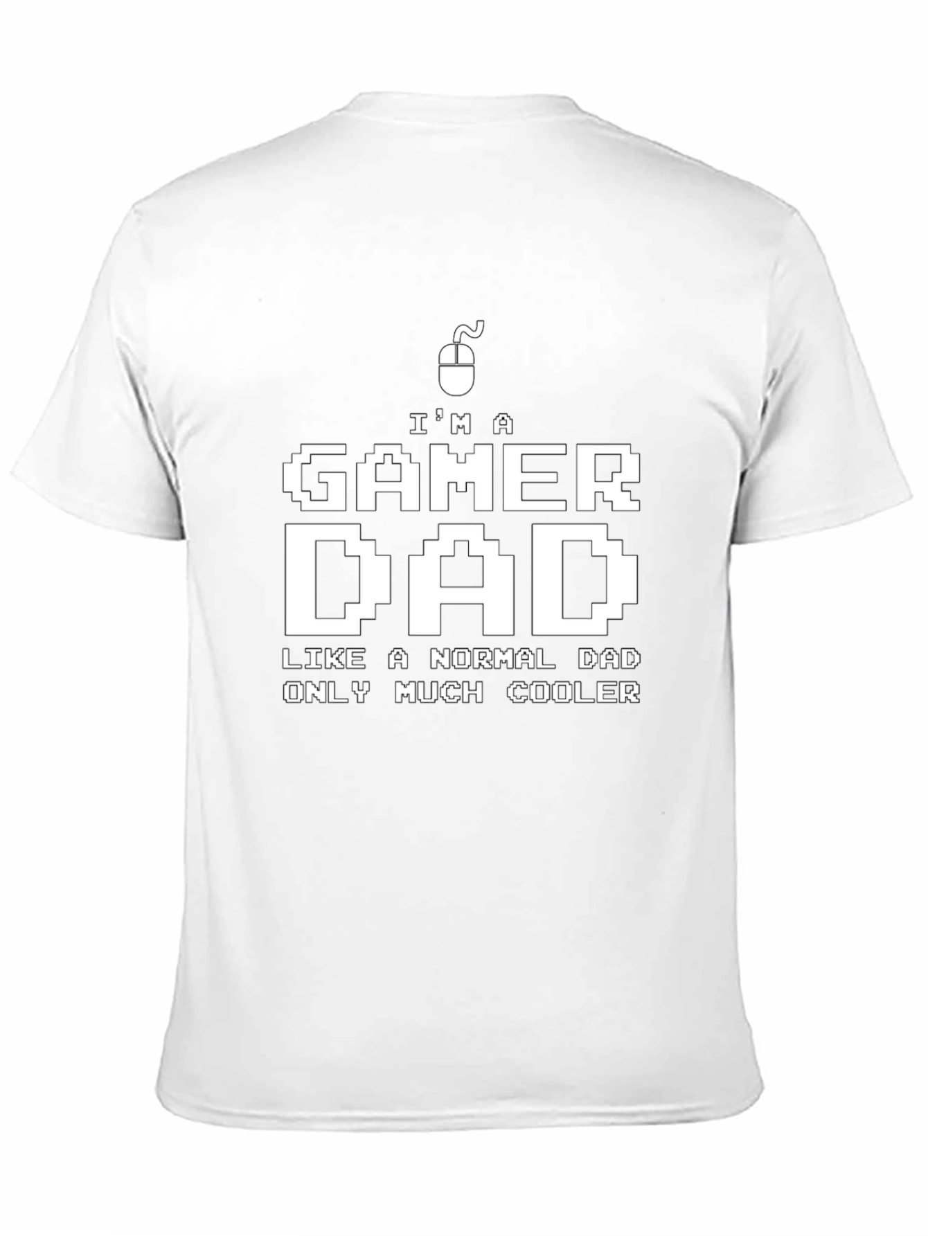 Gamer Dad T-Shirt - Cool Pixel Art Design
