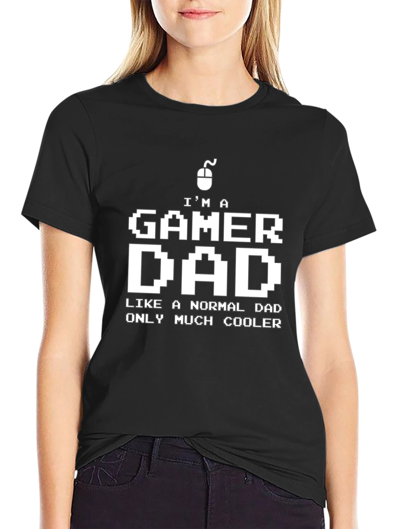 Gamer Dad T-Shirt - Cool Pixel Art Design