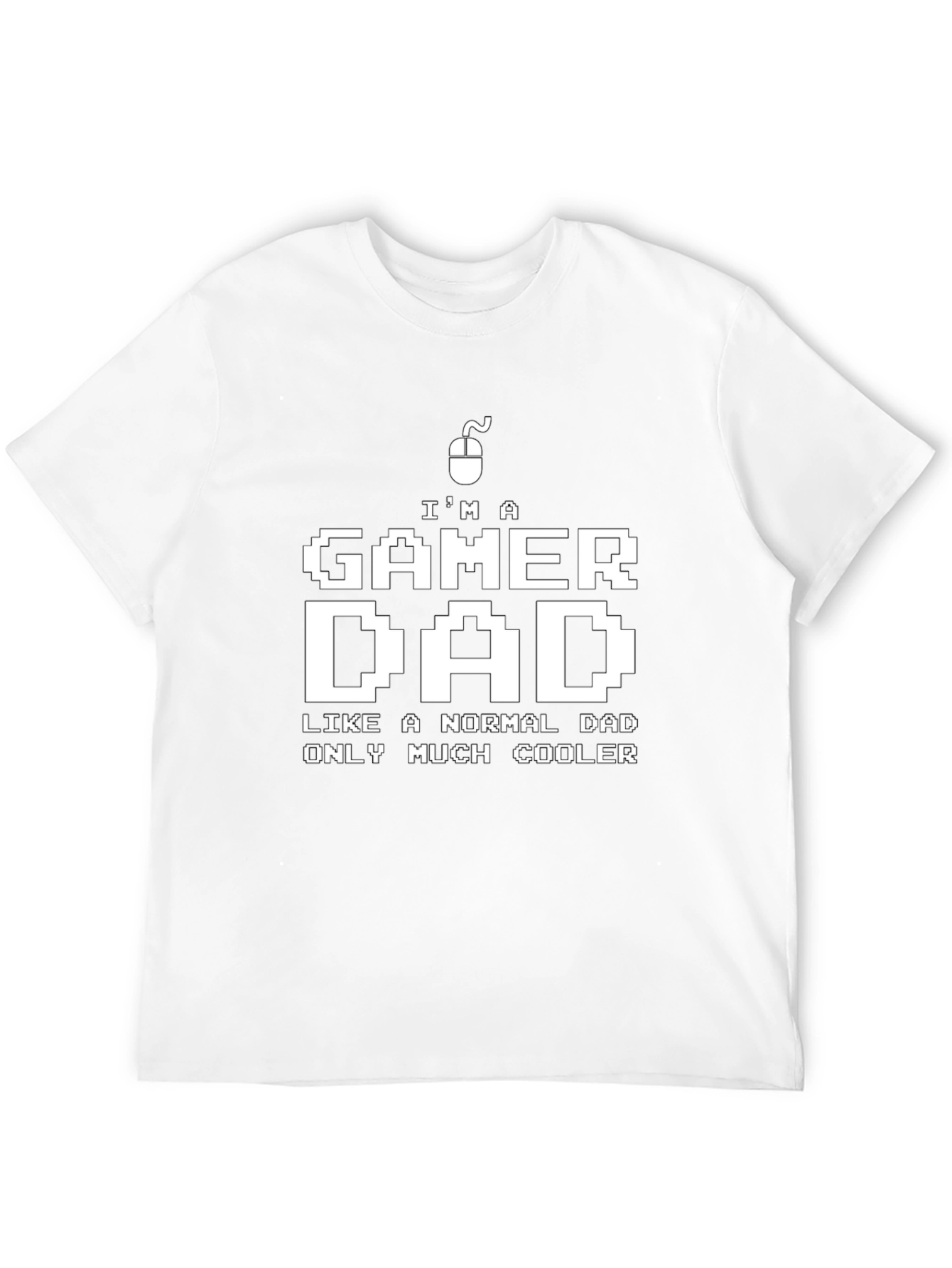 Gamer Dad T-Shirt - Cool Pixel Art Design