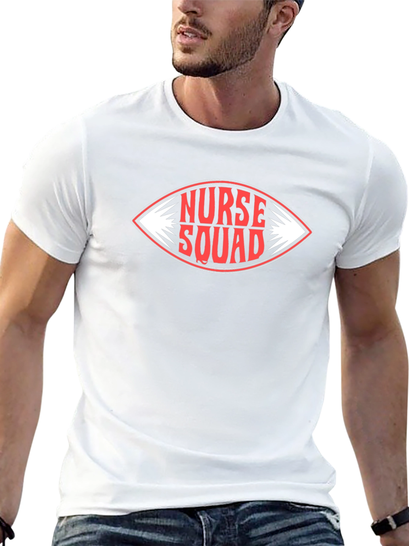 Nurse Squad Graphic T-Shirt - Black Cotton Tee