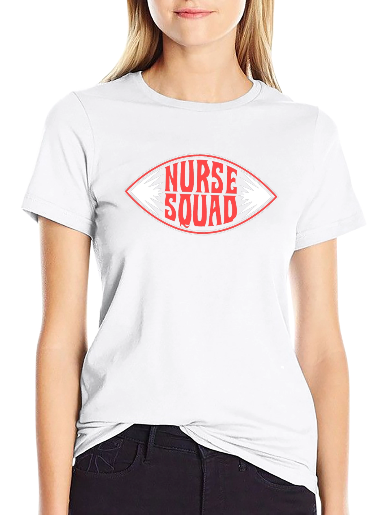 Nurse Squad Graphic T-Shirt - Black Cotton Tee