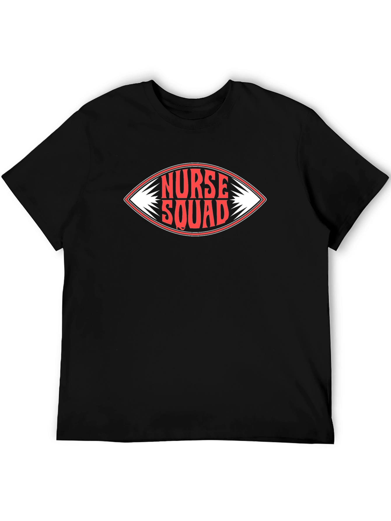 Nurse Squad Graphic T-Shirt - Black Cotton Tee
