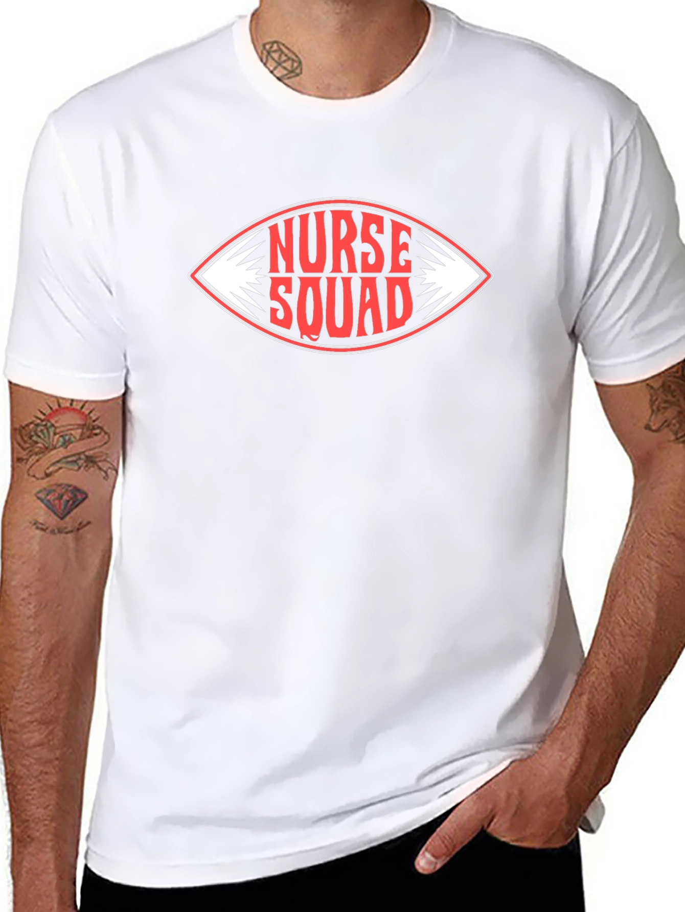 Nurse Squad Graphic T-Shirt - Black Cotton Tee