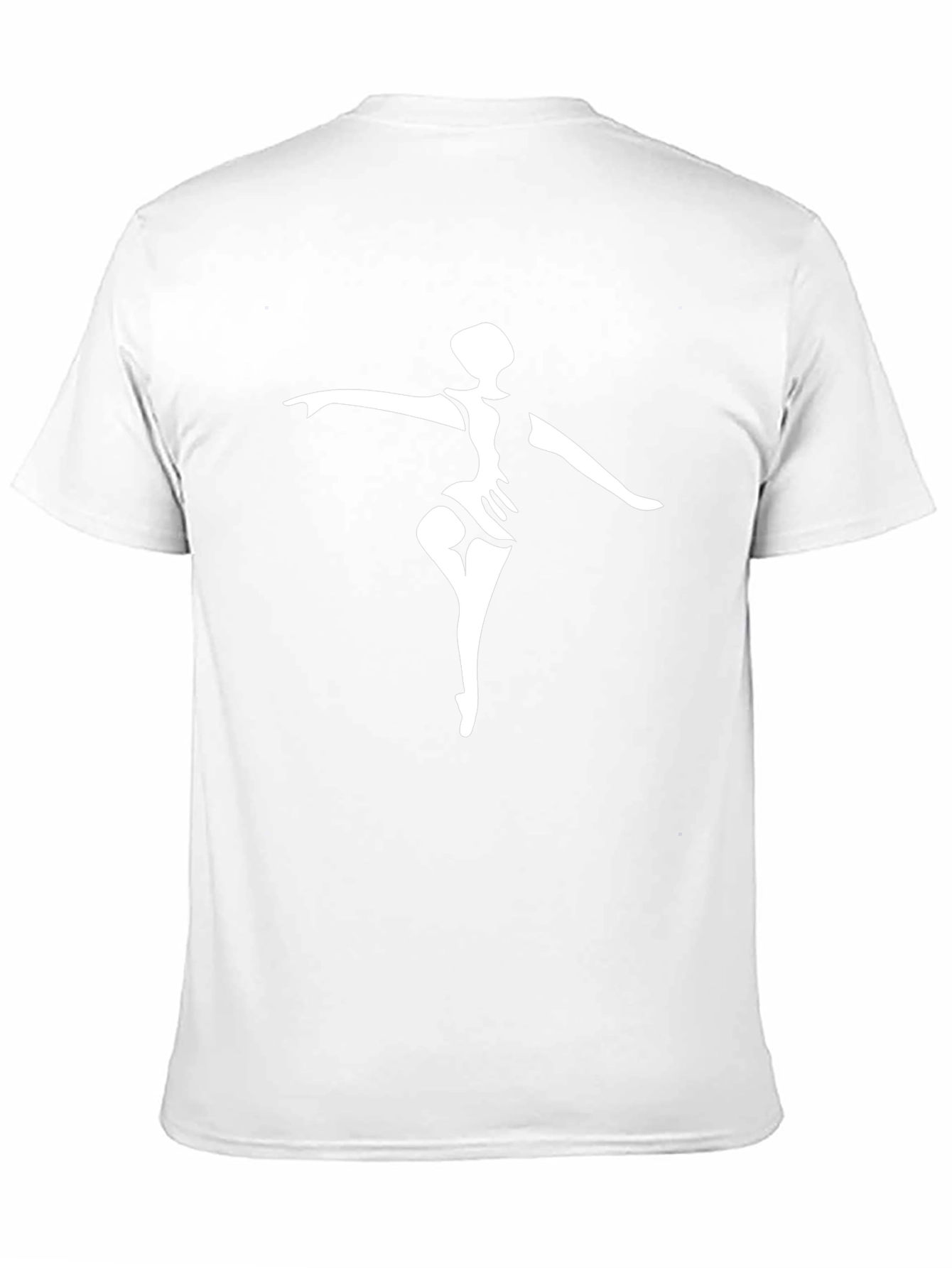 Black T-Shirt with Ballerina Print