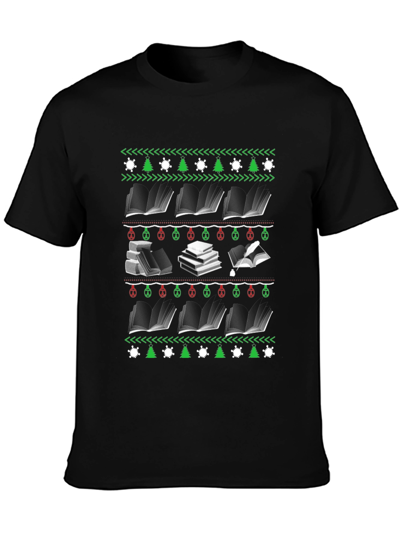 Bookworm Ugly Christmas Sweater T-Shirt
