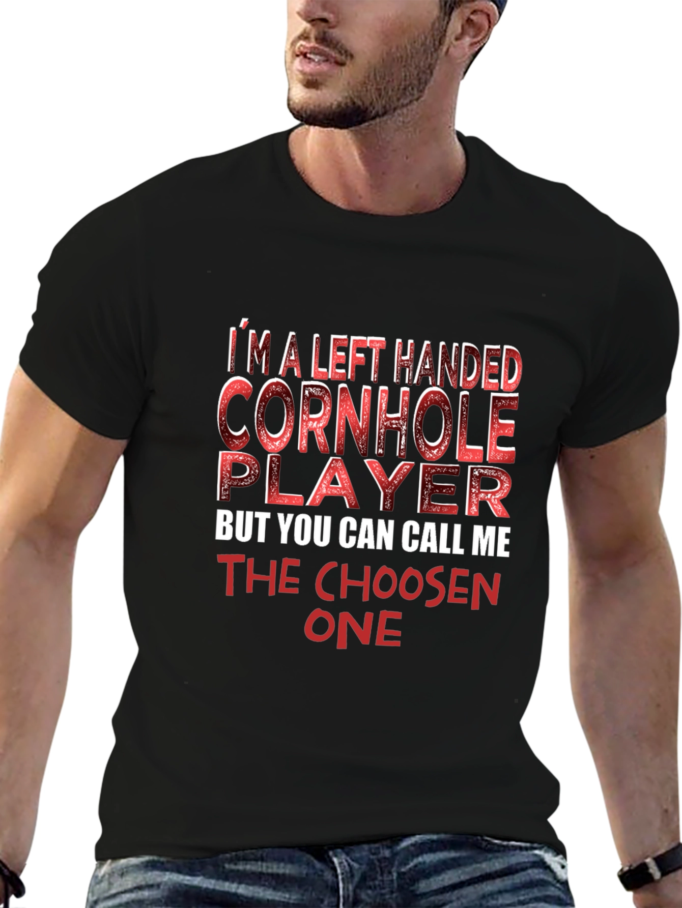 Left Handed Cornhole Player T-Shirt