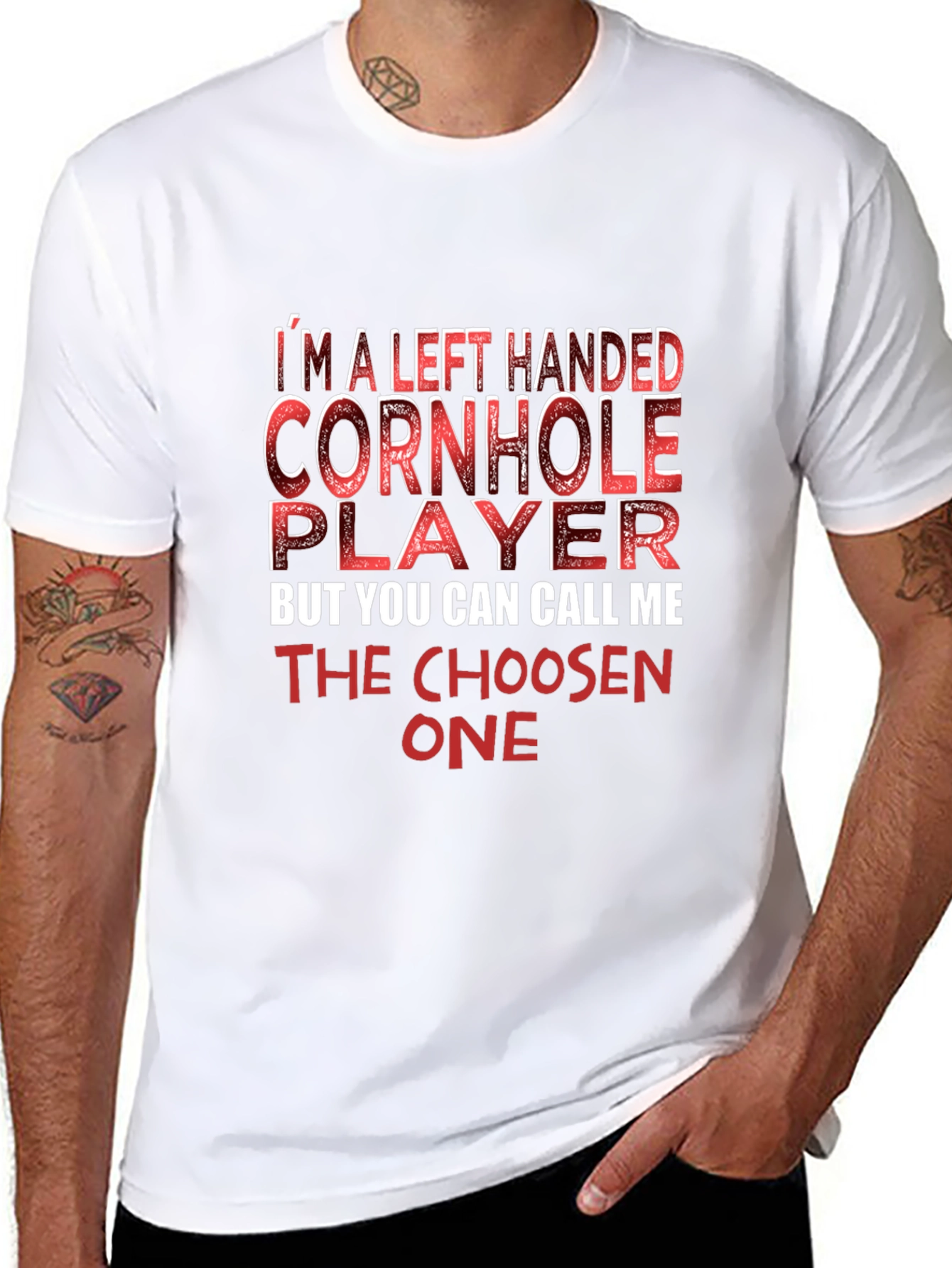 Left Handed Cornhole Player T-Shirt