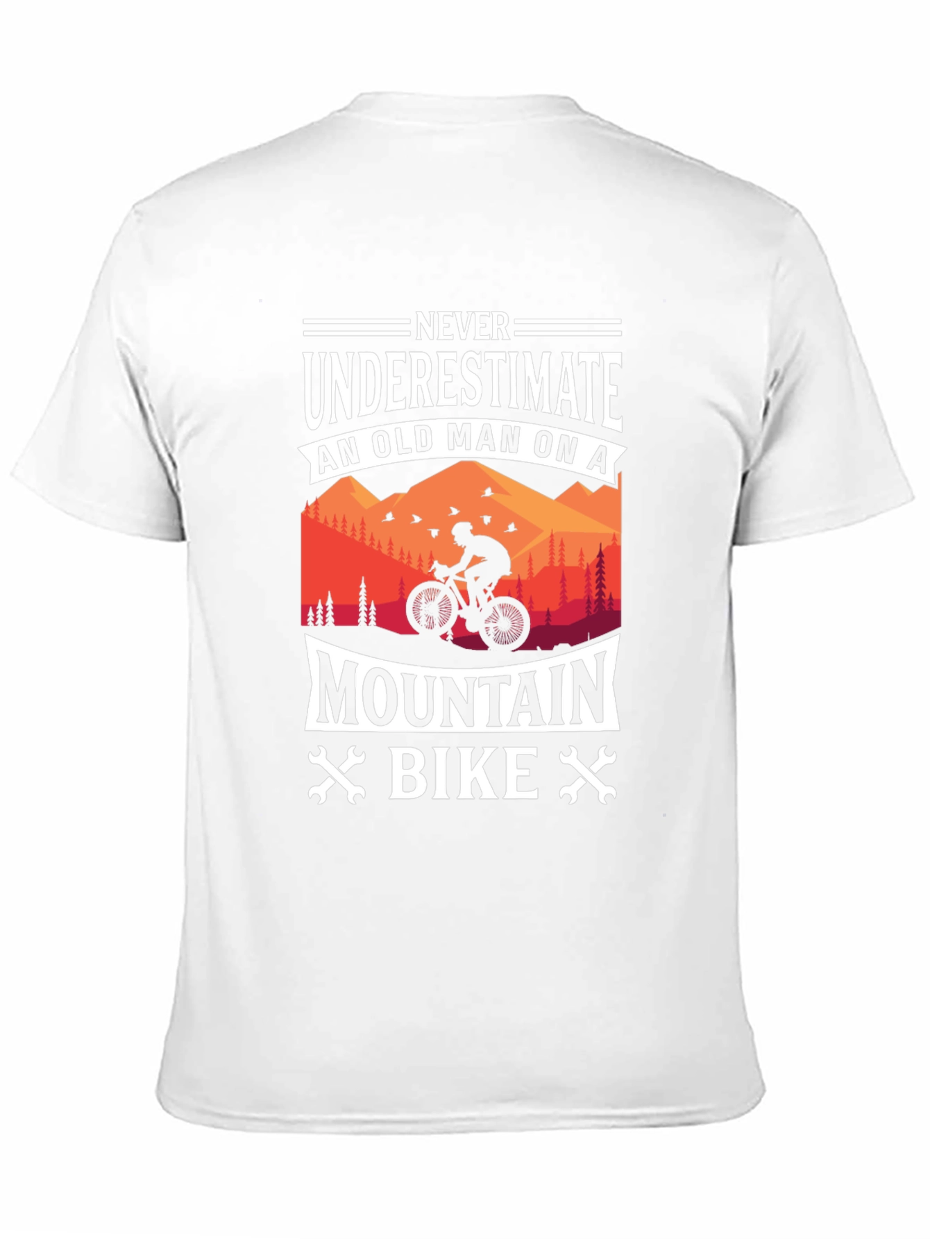 Mountain Bike Old Man Graphic T-Shirt