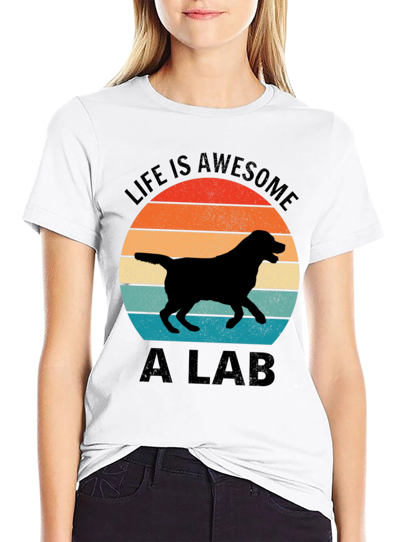 Awesome Life: Labrador Graphic T-Shirt
