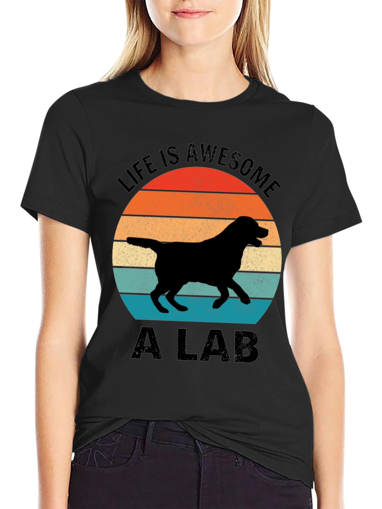 Awesome Life: Labrador Graphic T-Shirt
