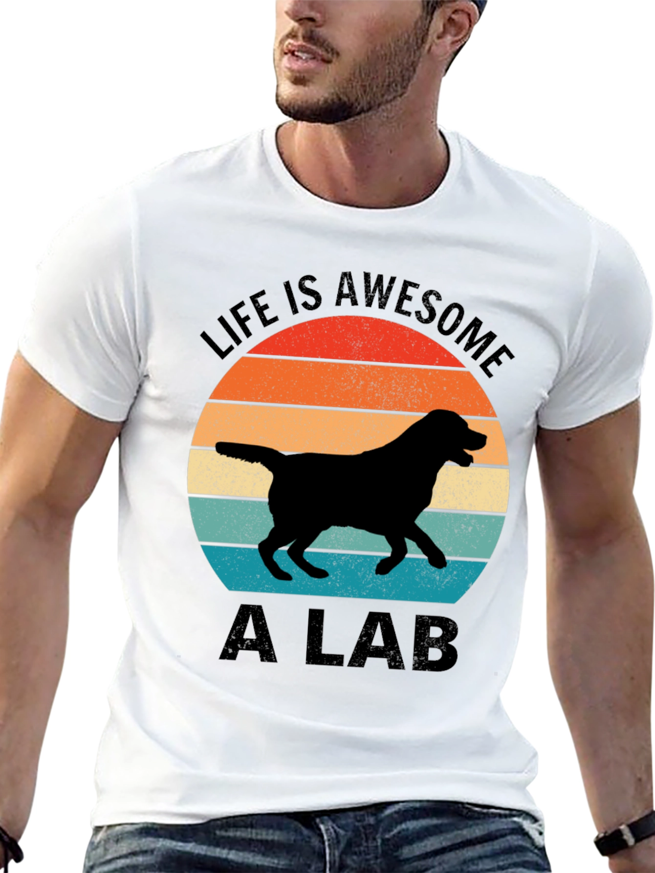 Awesome Life: Labrador Graphic T-Shirt