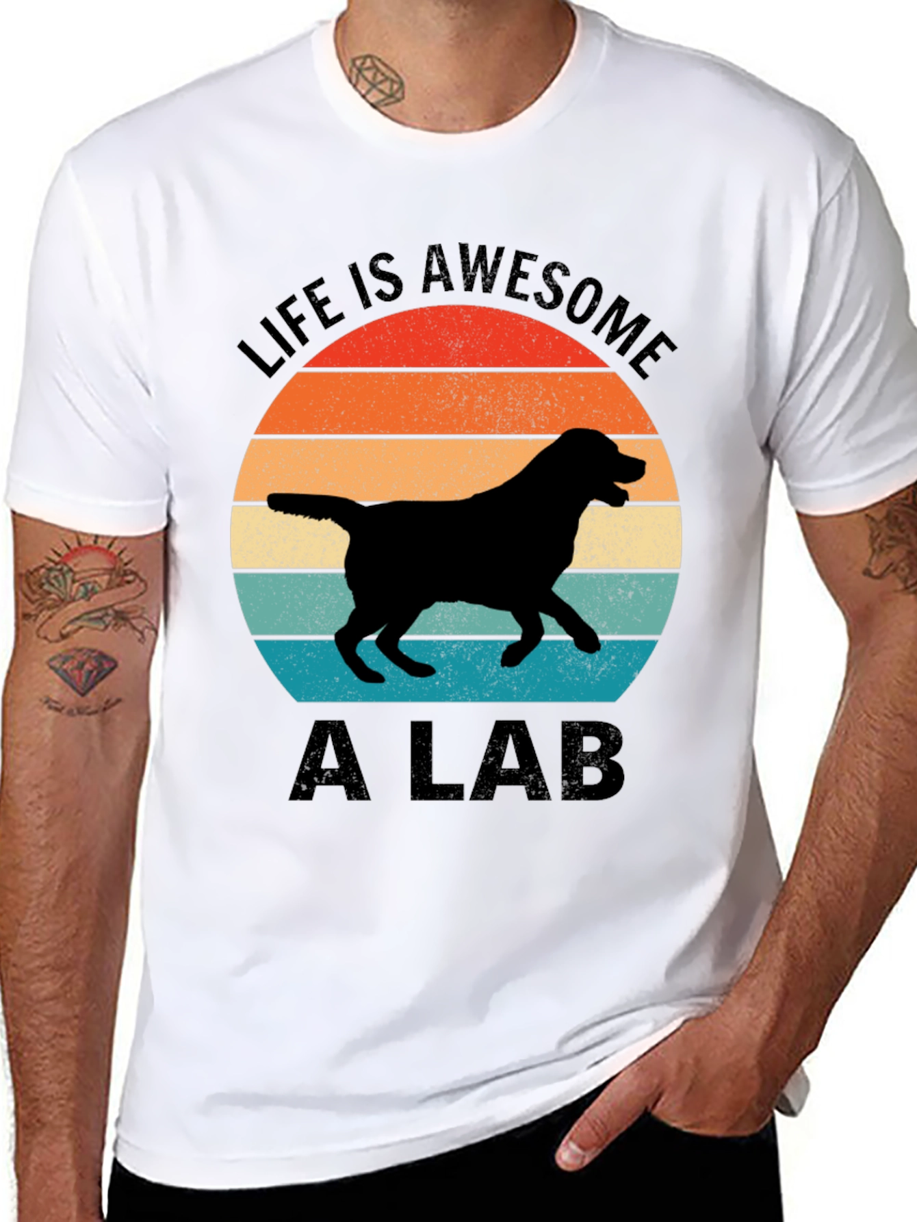 Awesome Life: Labrador Graphic T-Shirt
