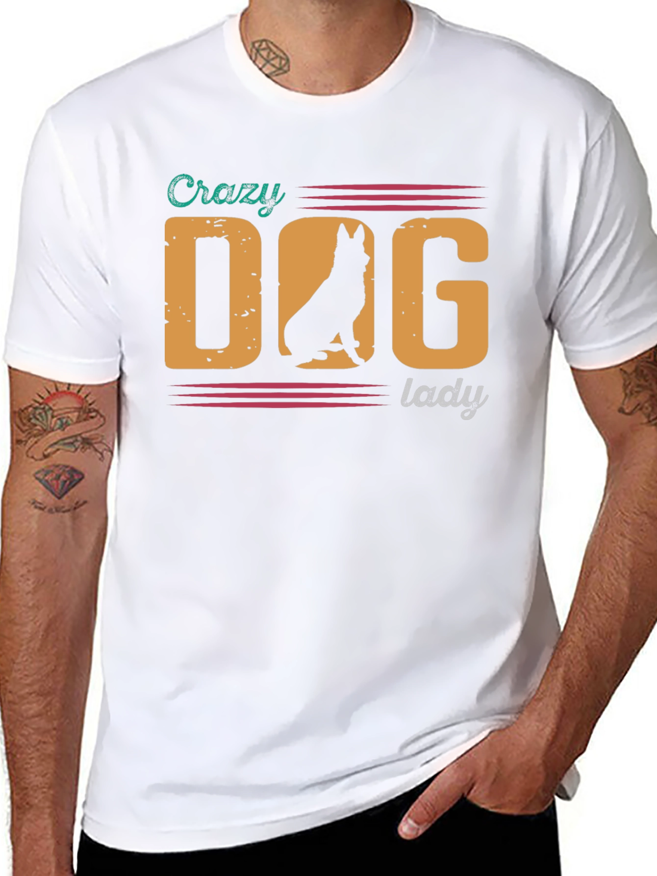 Crazy Dog Lady T-Shirt - German Shepherd Tee
