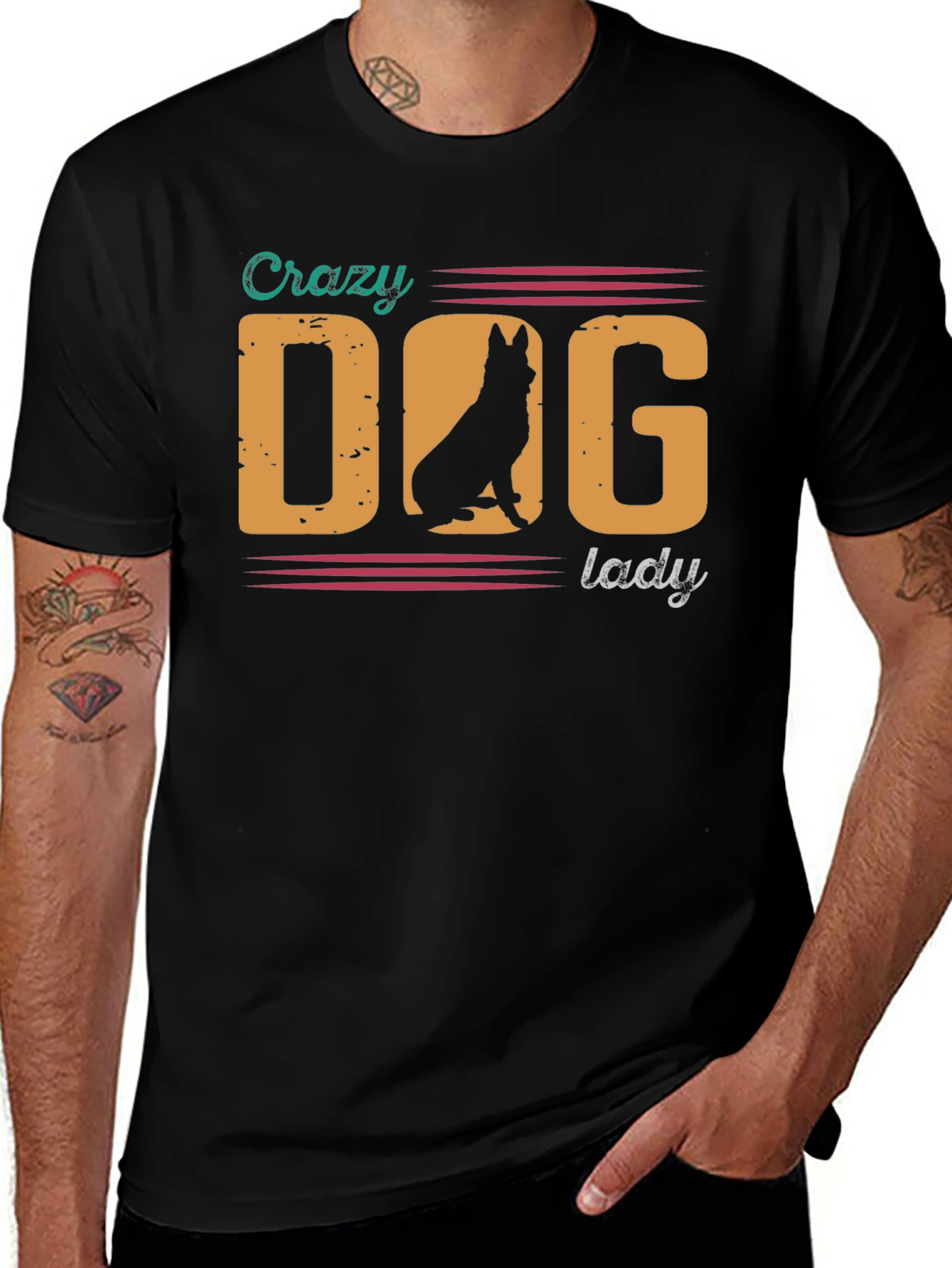 Crazy Dog Lady T-Shirt - German Shepherd Tee