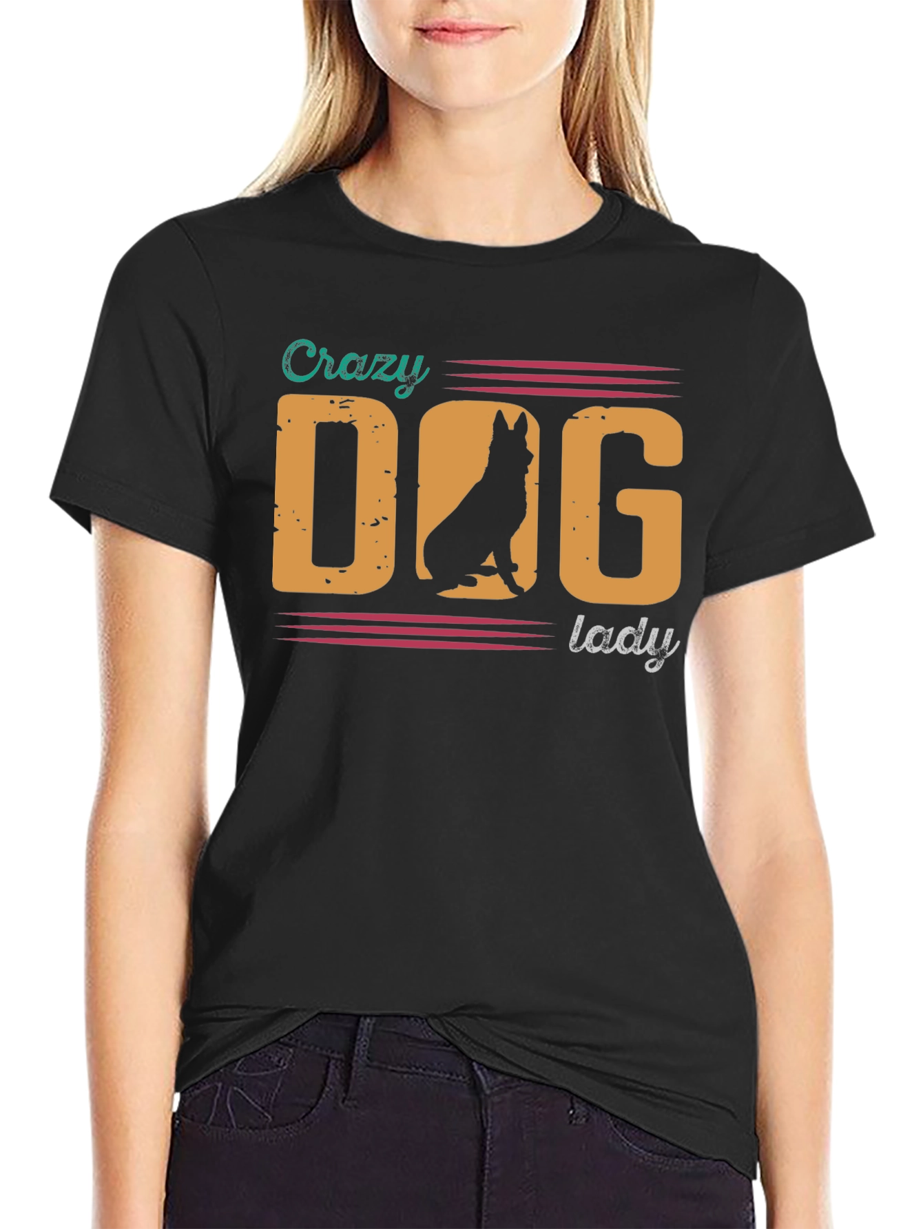 Crazy Dog Lady T-Shirt - German Shepherd Tee
