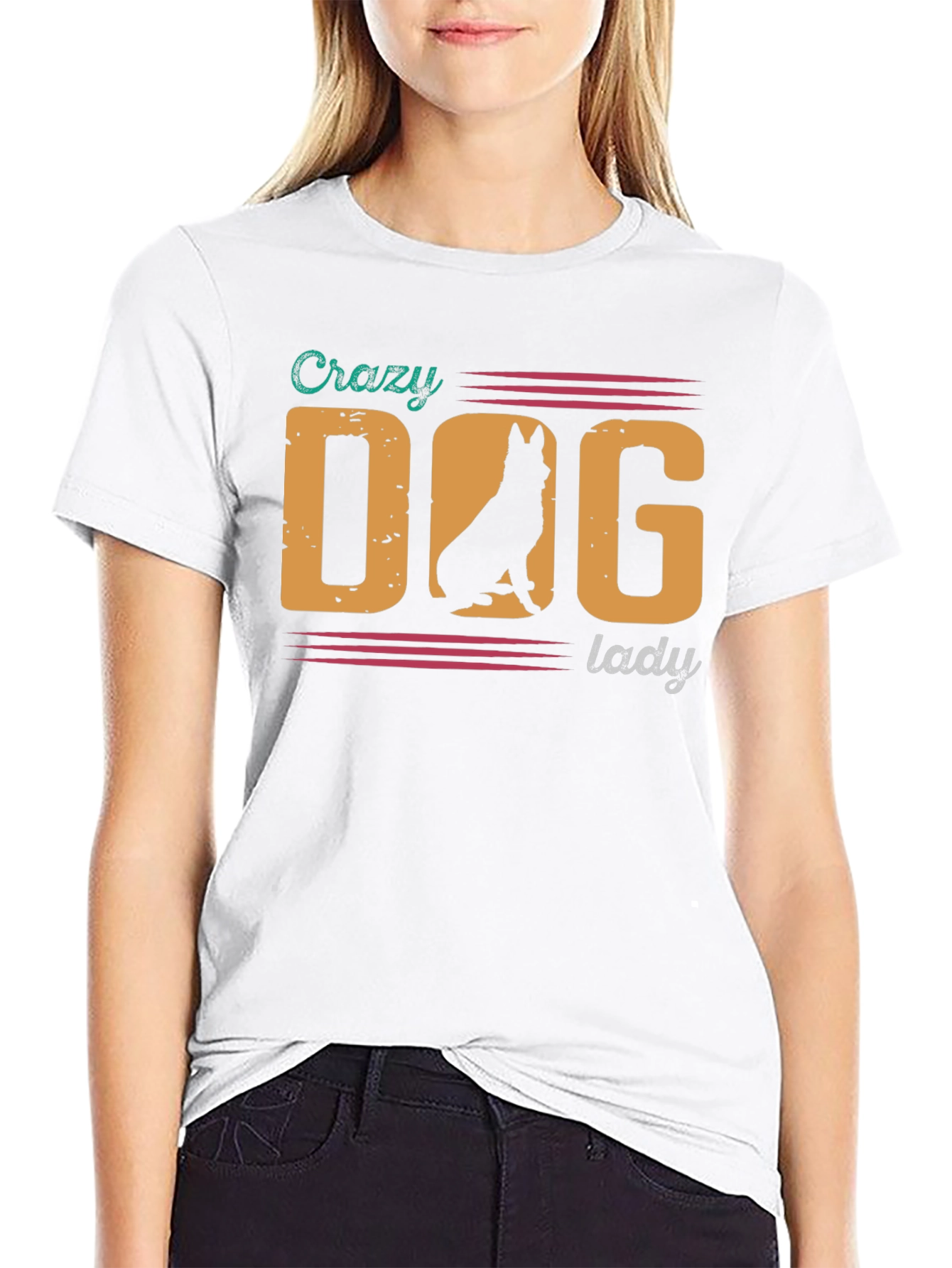 Crazy Dog Lady T-Shirt - German Shepherd Tee