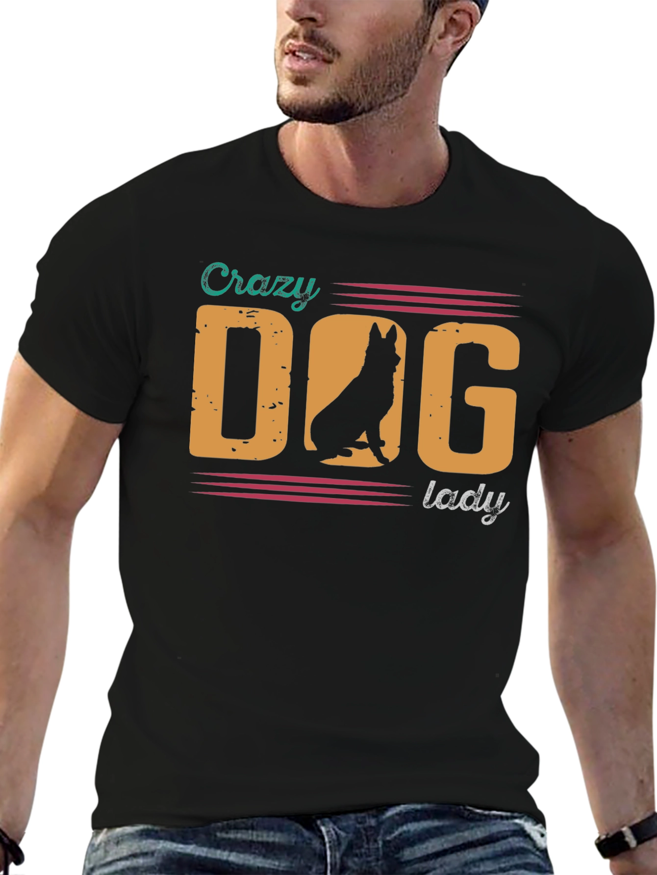 Crazy Dog Lady T-Shirt - German Shepherd Tee