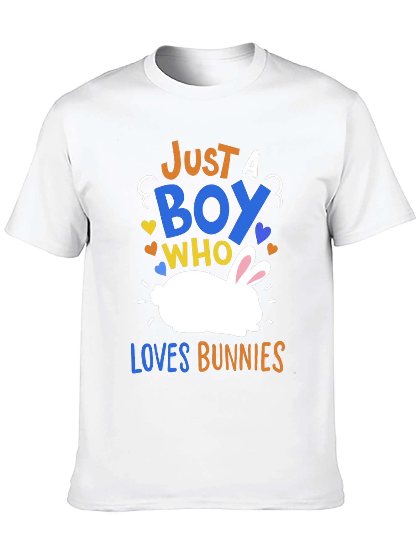 Just a Boy Who Loves Bunnies Graphic T-Shirt