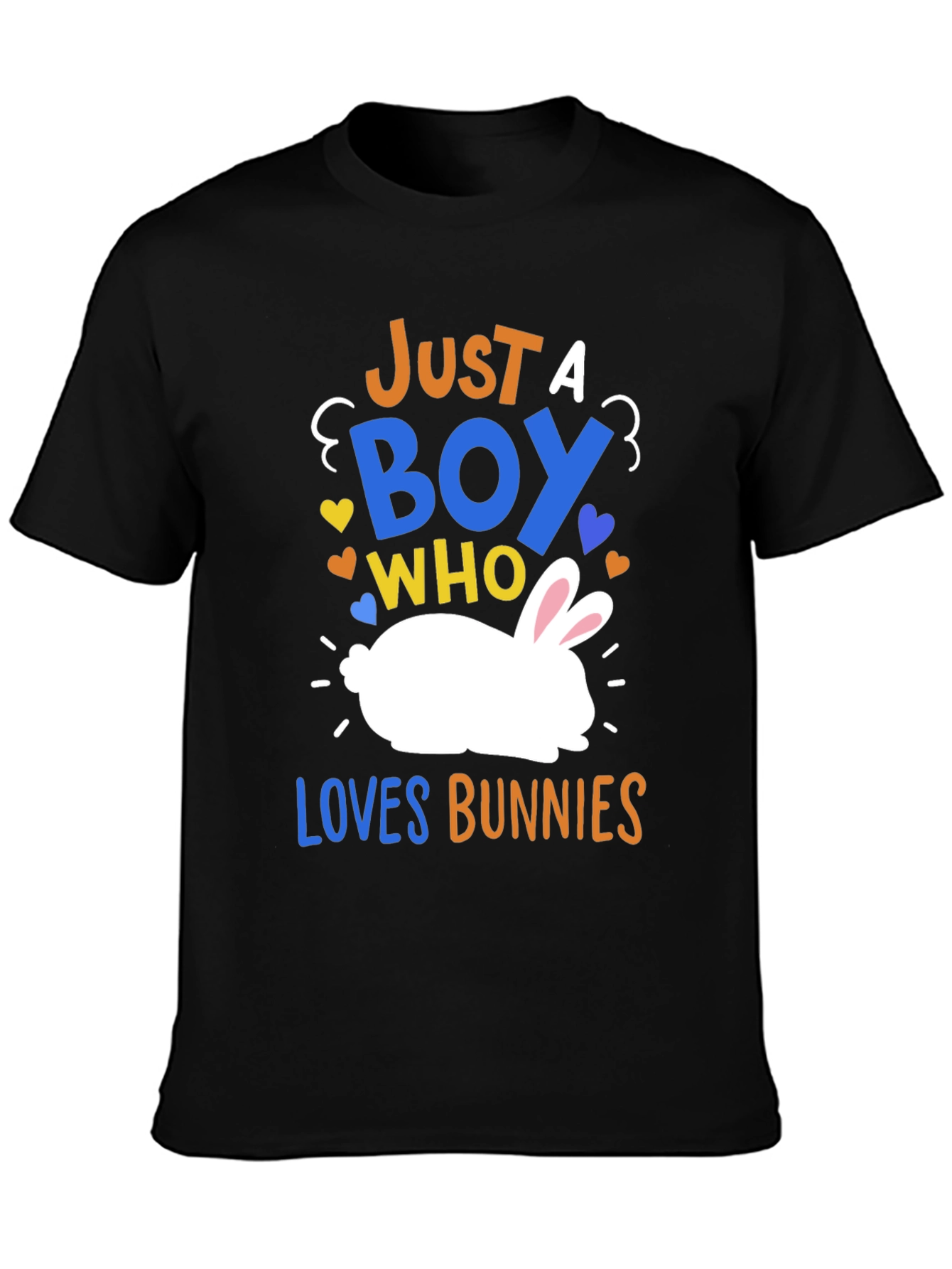 Just a Boy Who Loves Bunnies Graphic T-Shirt