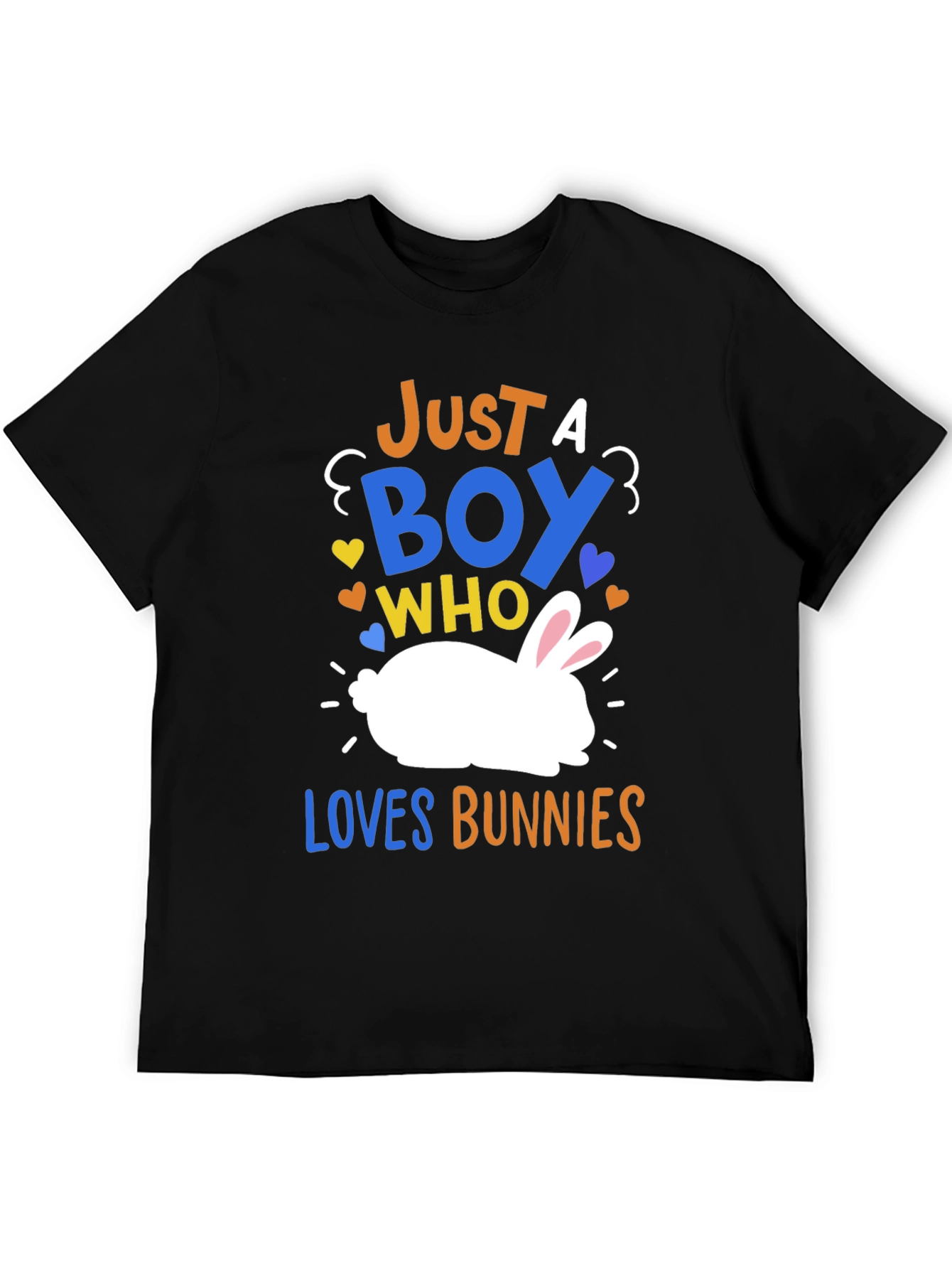 Just a Boy Who Loves Bunnies Graphic T-Shirt