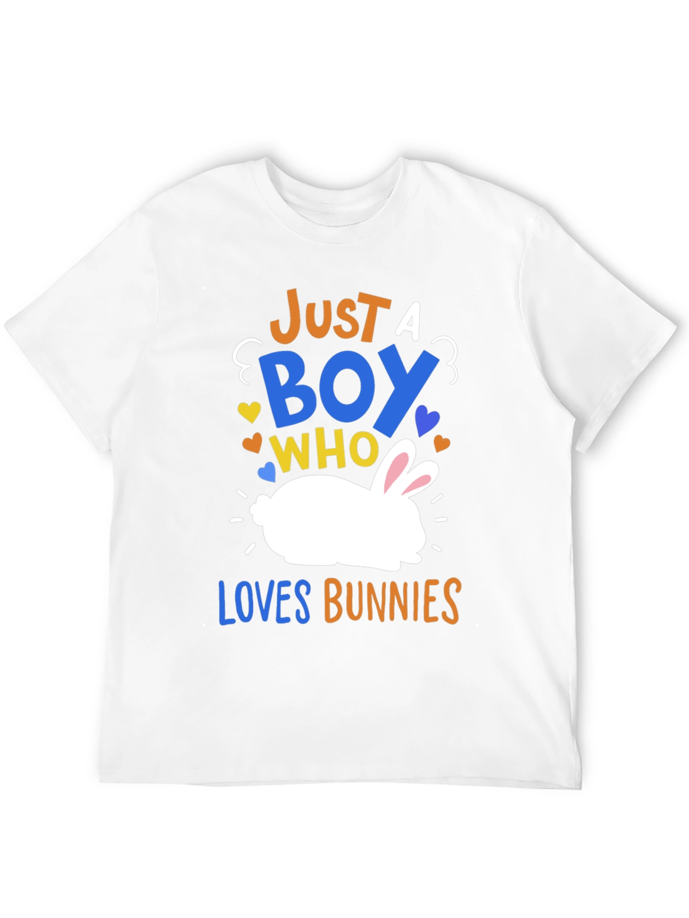 Just a Boy Who Loves Bunnies Graphic T-Shirt