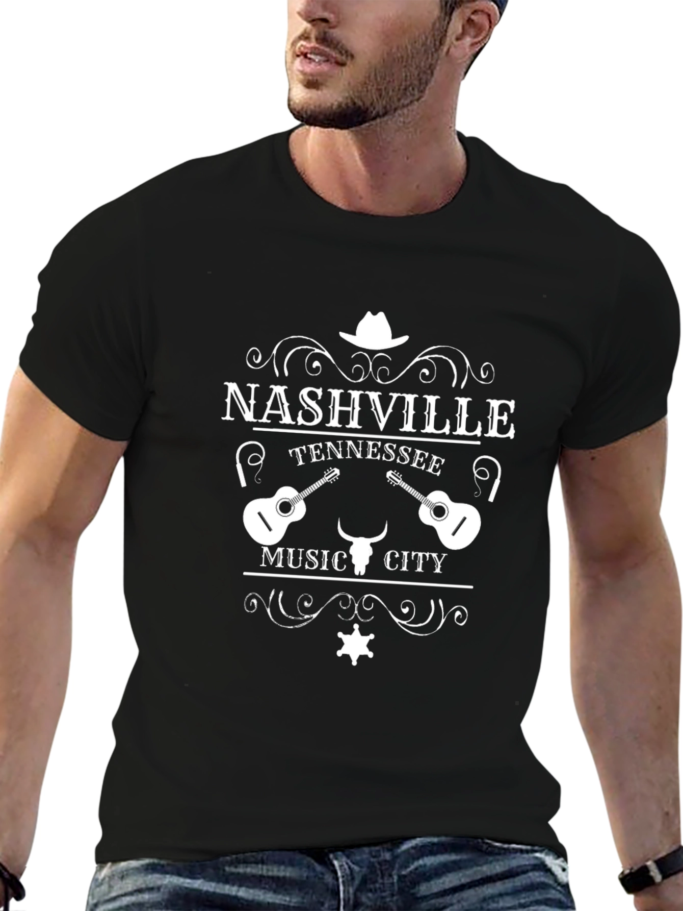 Nashville Tennessee Music City Graphic T-Shirt