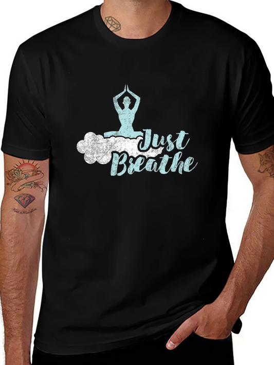 Just Breathe Yoga T-Shirt - Relaxed Fit