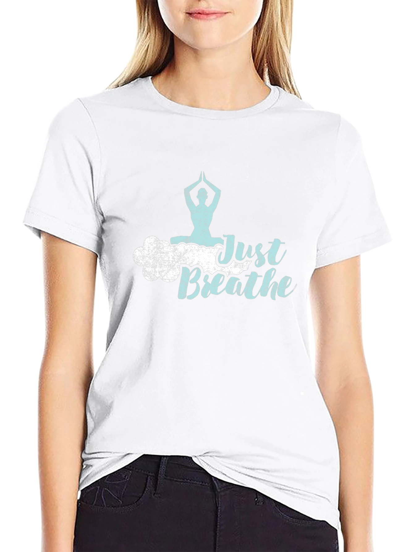 Just Breathe Yoga T-Shirt - Relaxed Fit