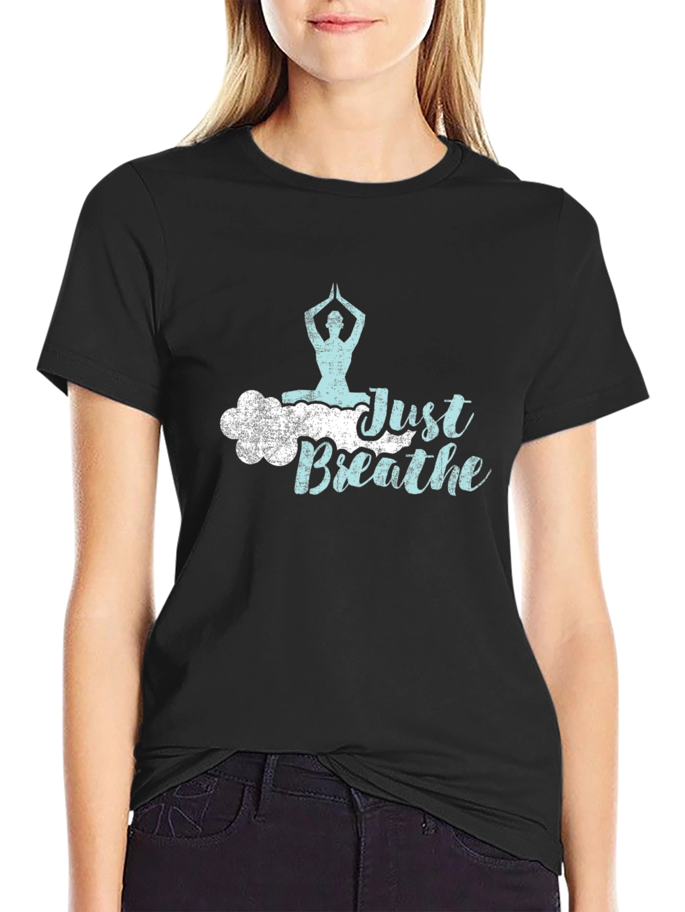 Just Breathe Yoga T-Shirt - Relaxed Fit