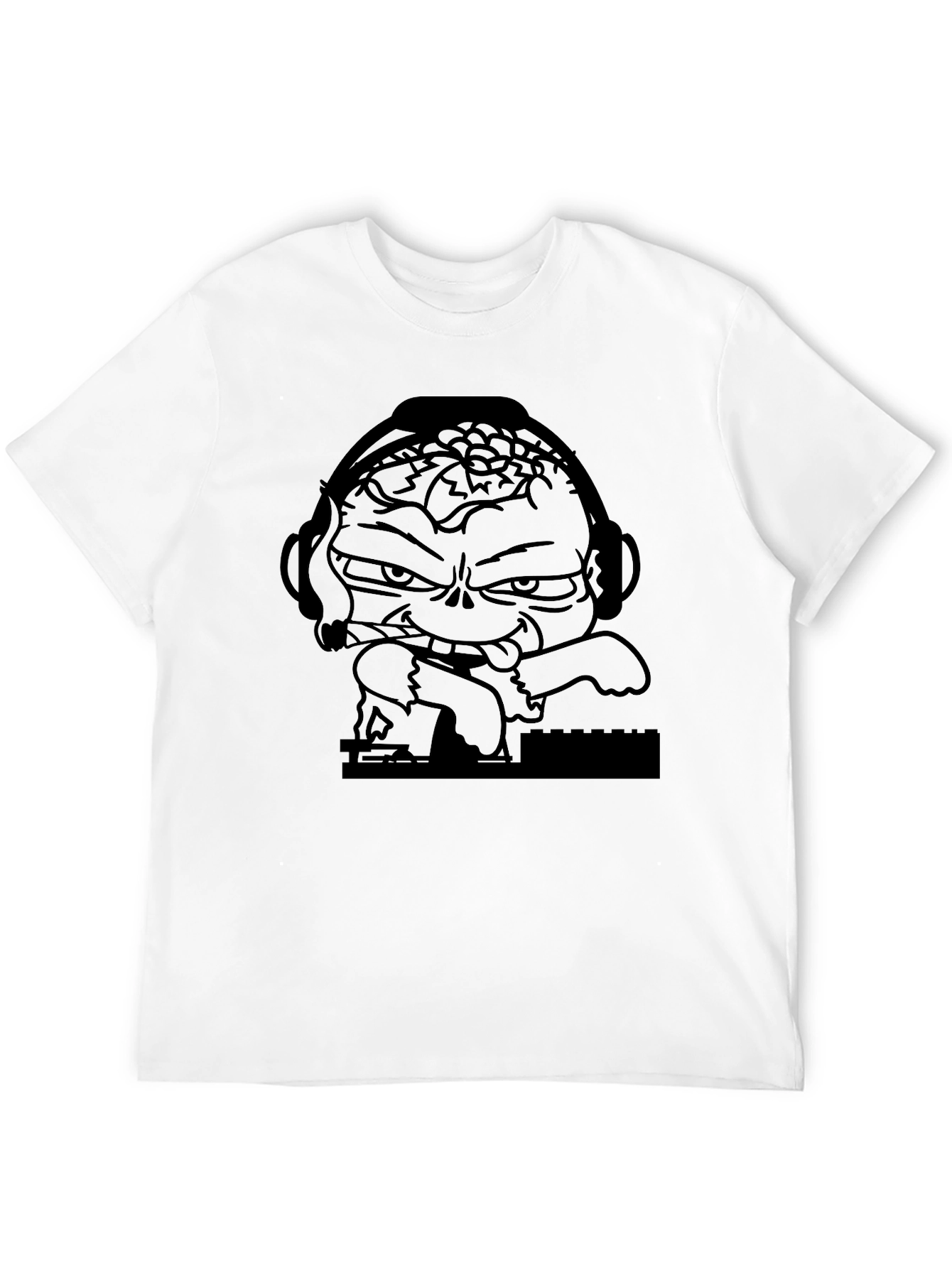 DJ Zombie Graphic T-Shirt - Black