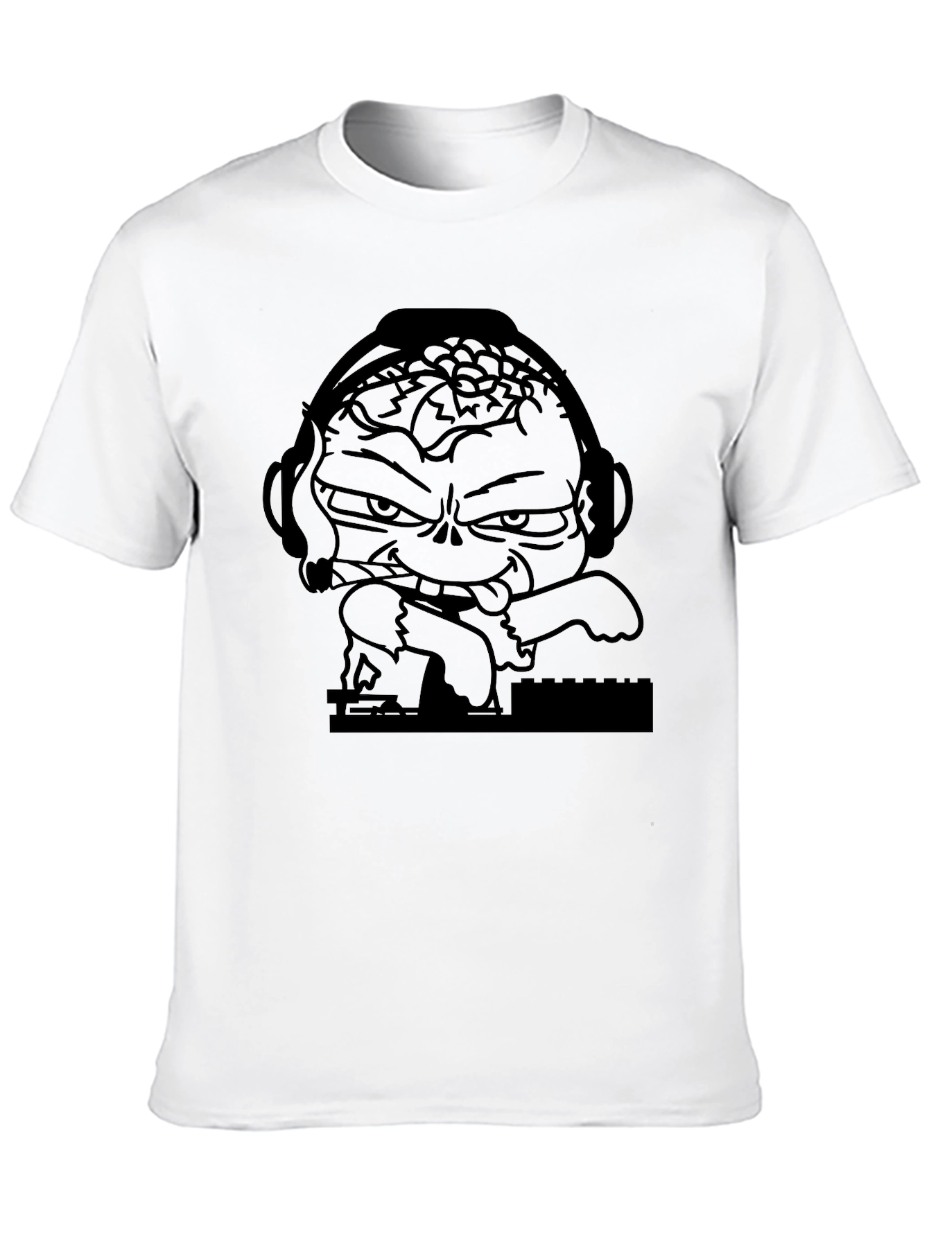 DJ Zombie Graphic T-Shirt - Black