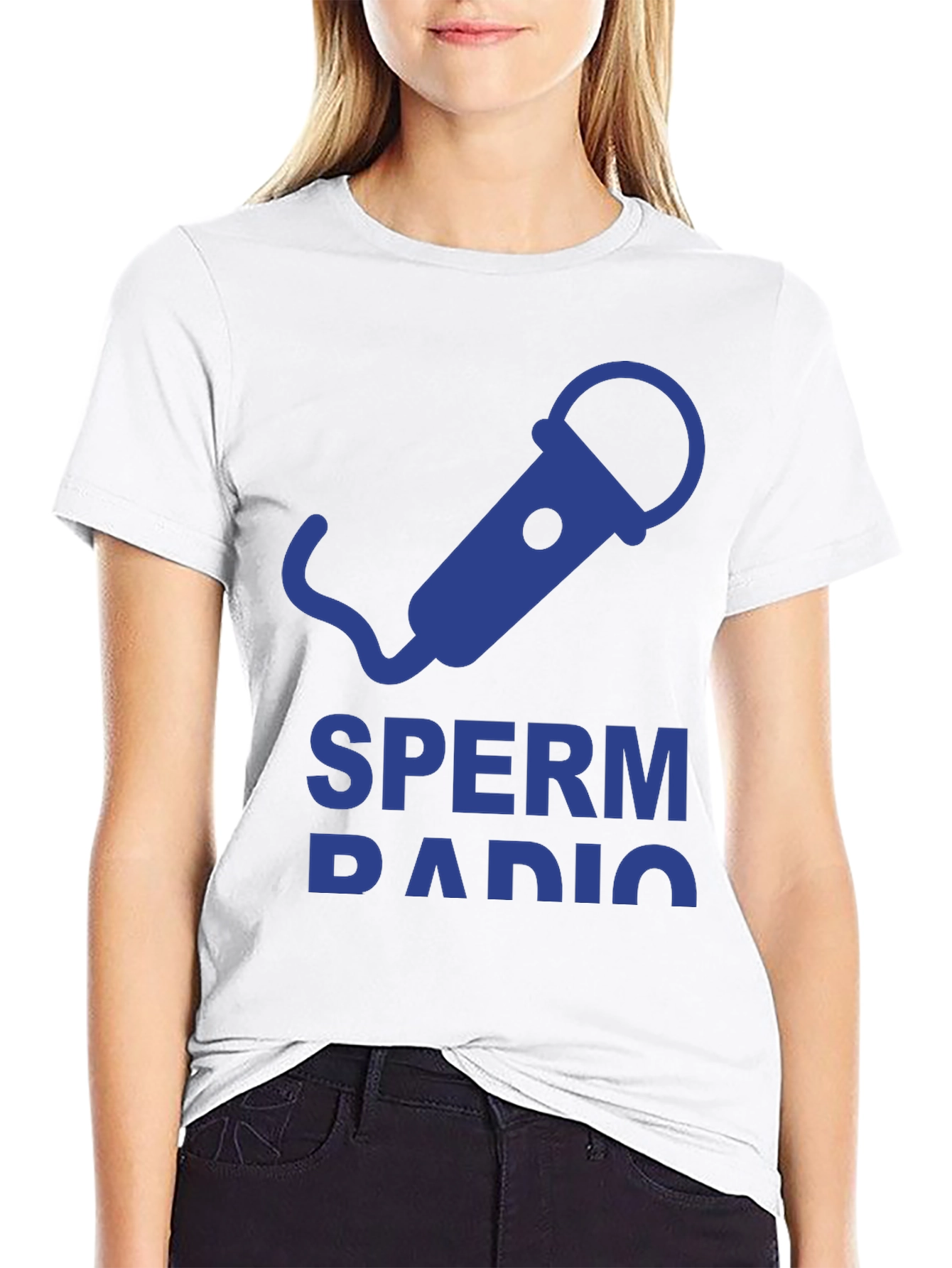 Sperm Radio T-Shirt - Blue Graphic Tee