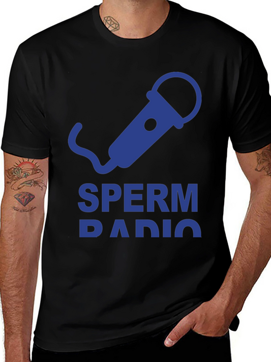 Sperm Radio T-Shirt - Blue Graphic Tee