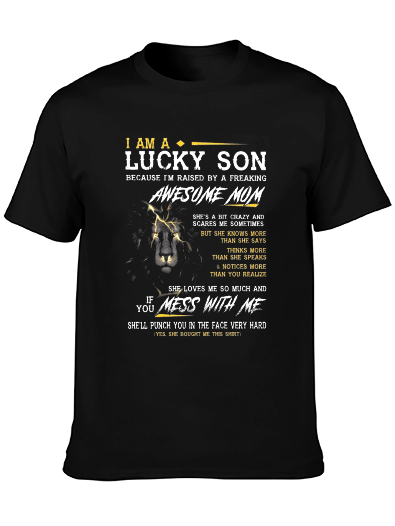 Lucky Son Awesome Mom Graphic T-Shirt
